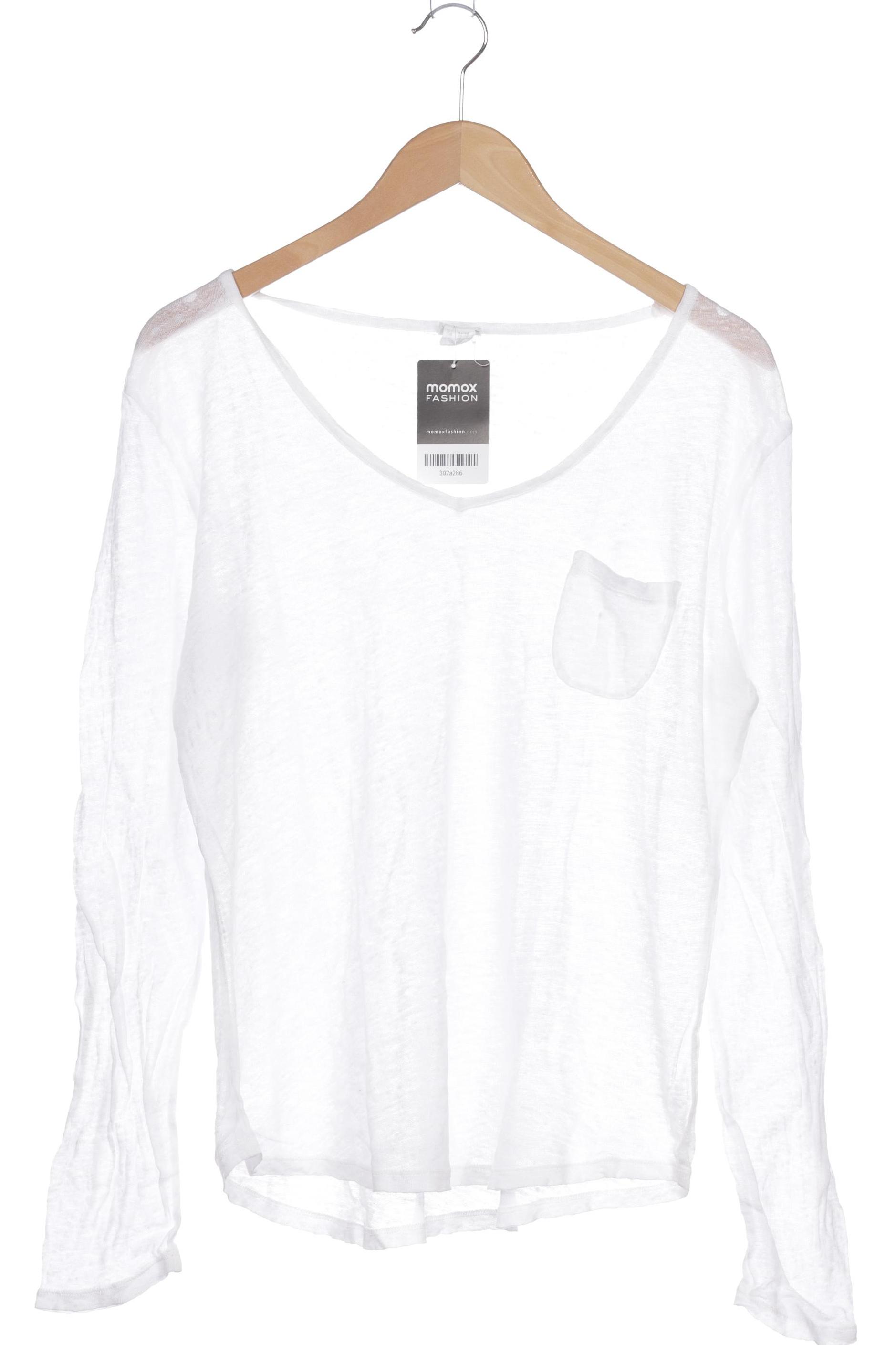 

hessnatur Damen Langarmshirt, weiß, Gr. 44