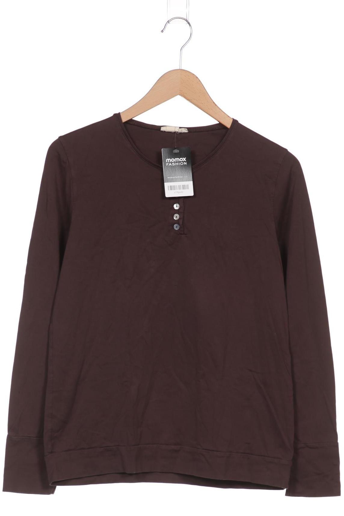 

hessnatur Damen Langarmshirt, braun, Gr. 40