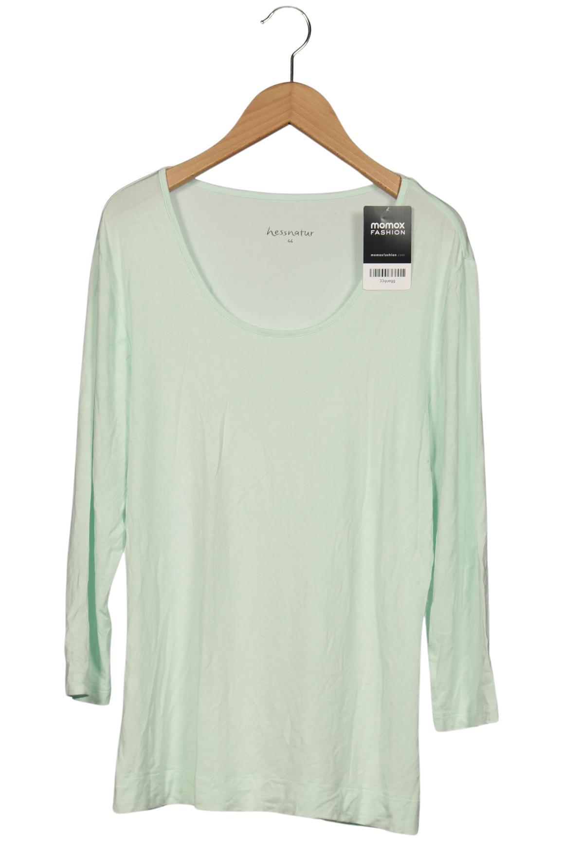 

hessnatur Damen Langarmshirt, hellgrün, Gr. 44