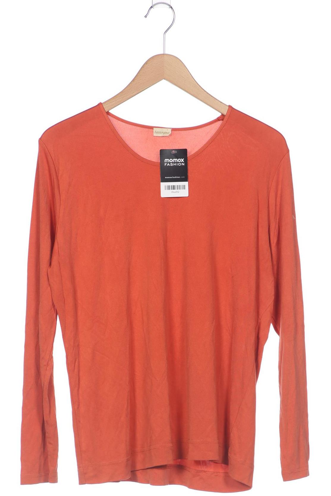 

hessnatur Damen Langarmshirt, orange, Gr. 48
