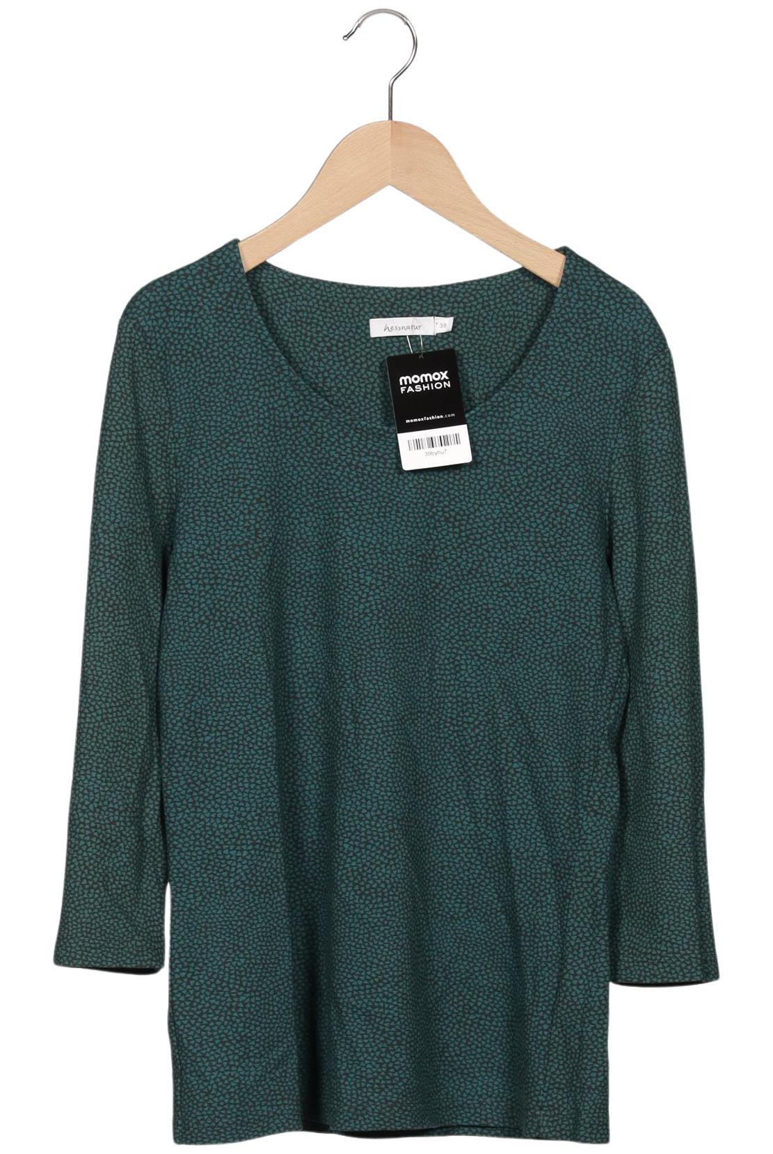 

hessnatur Damen Langarmshirt, grün, Gr. 38