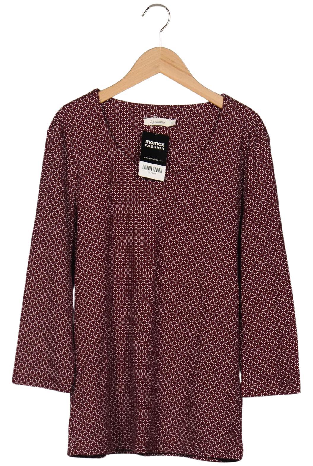 

hessnatur Damen Langarmshirt, bordeaux, Gr. 40