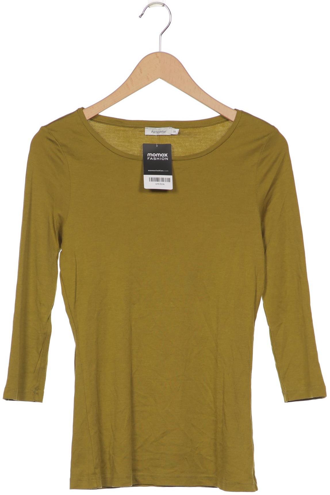 

hessnatur Damen Langarmshirt, grün, Gr. 38