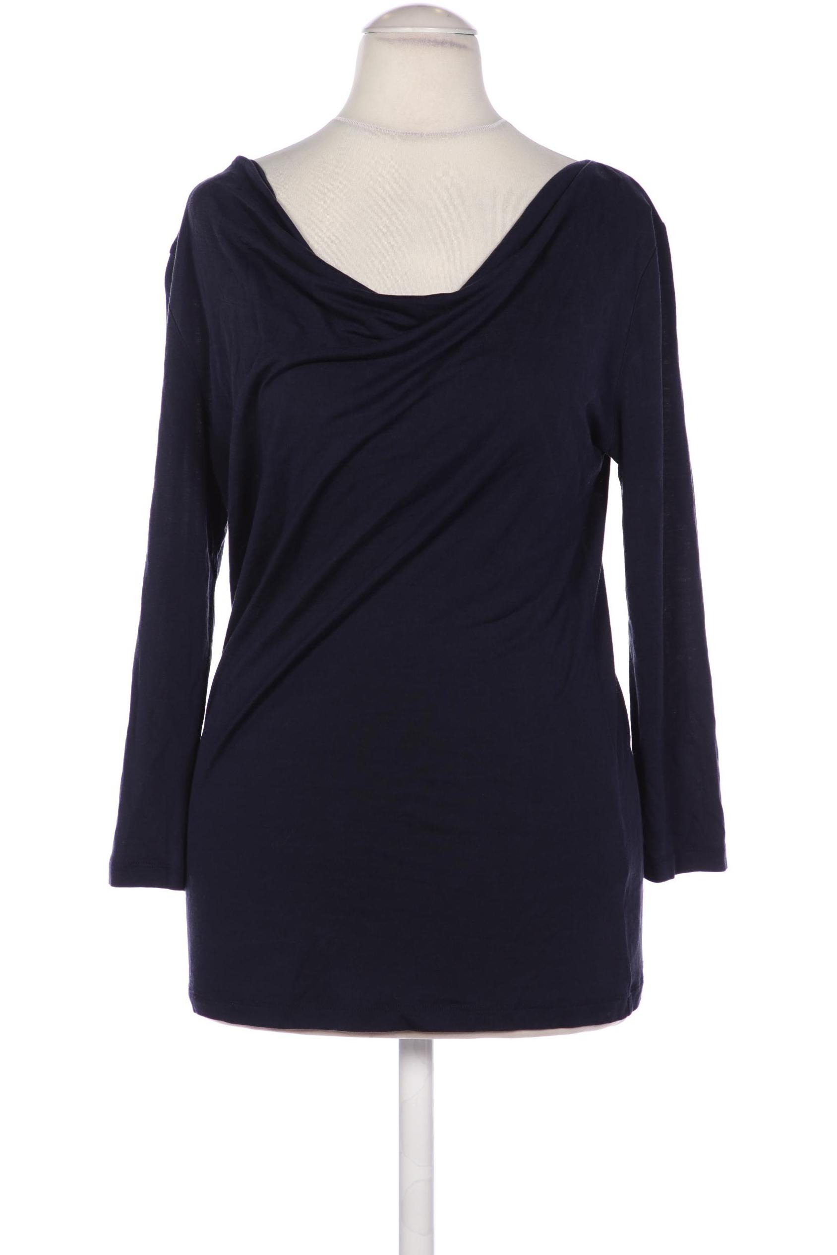 

hessnatur Damen Langarmshirt, marineblau, Gr. 36