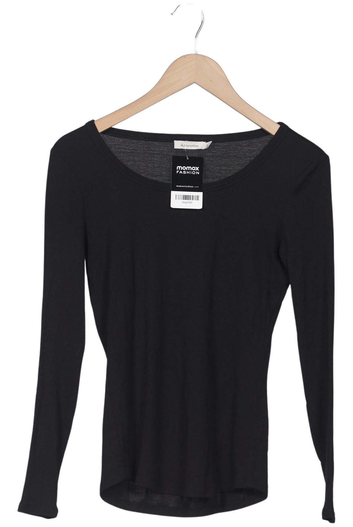 

hessnatur Damen Langarmshirt, schwarz, Gr. 36