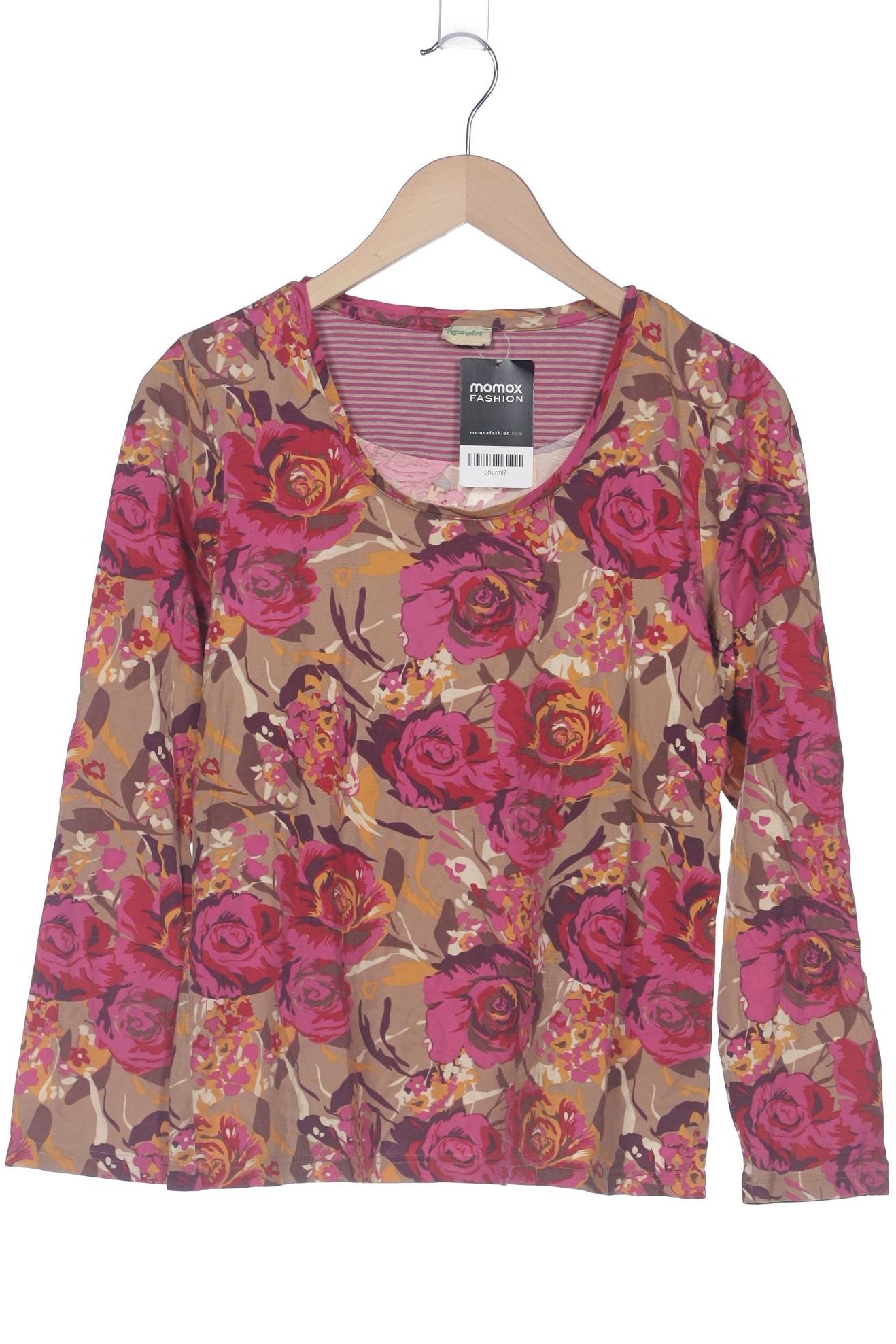 

hessnatur Damen Langarmshirt, mehrfarbig, Gr. 40