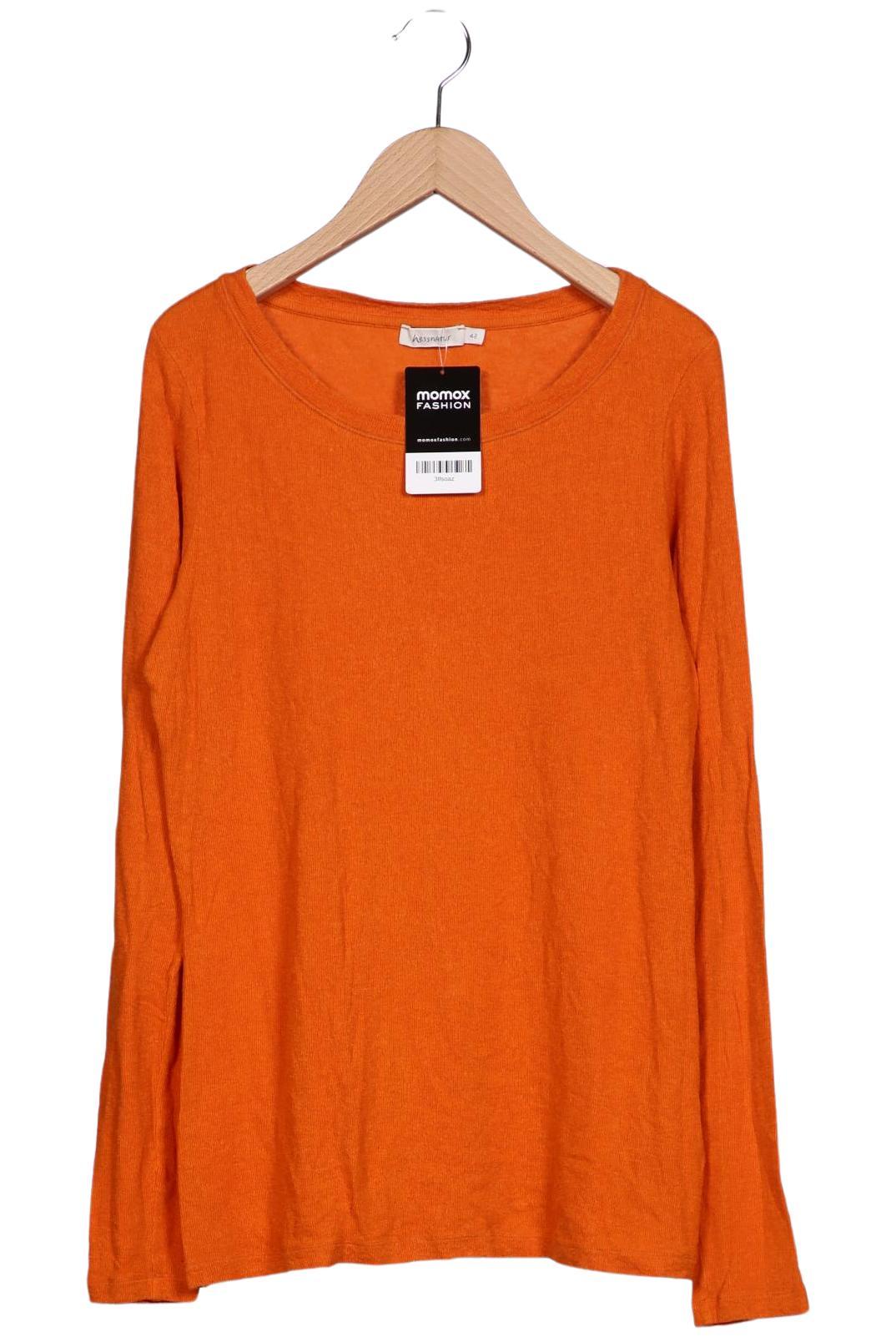 

hessnatur Damen Langarmshirt, orange, Gr. 42