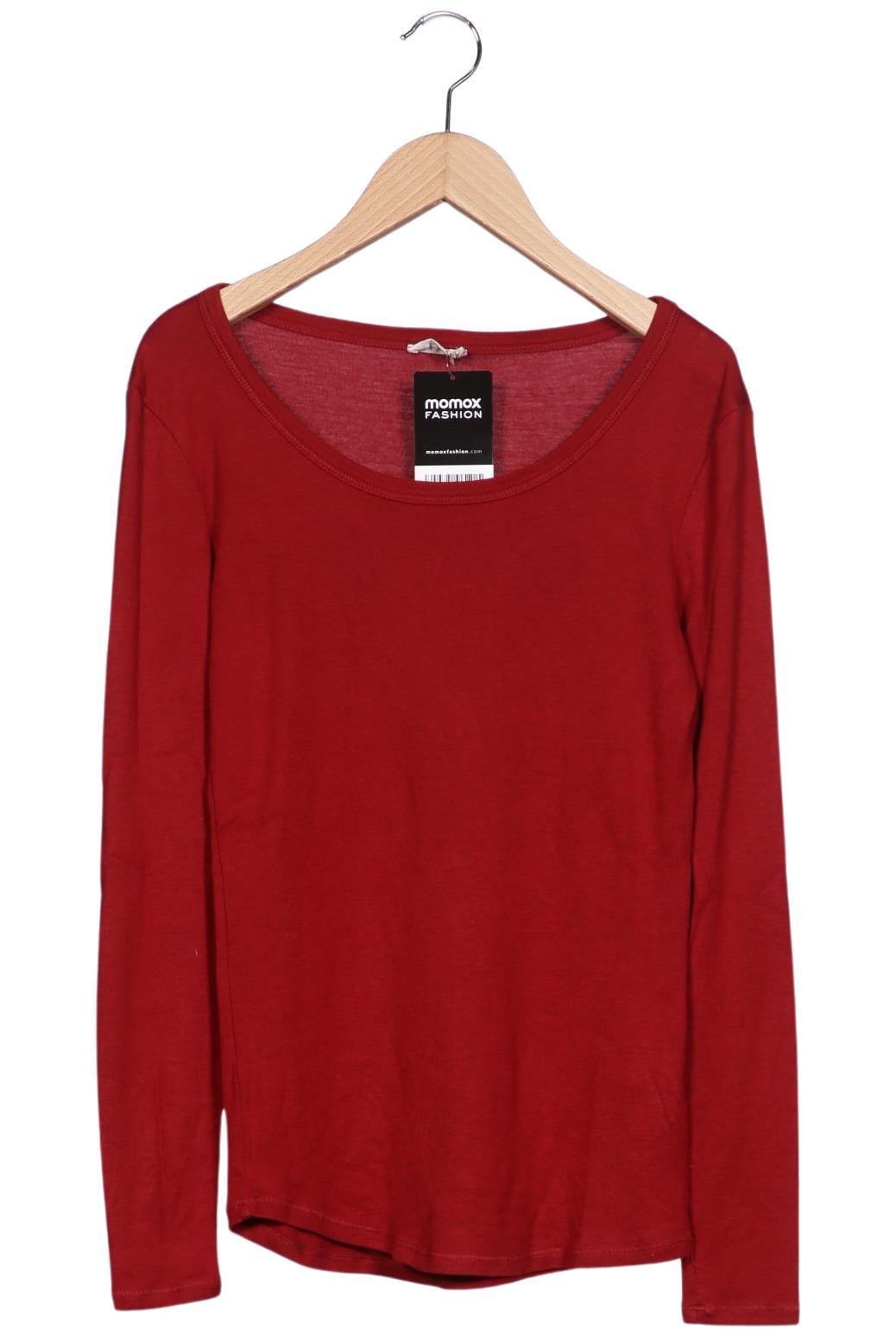 

hessnatur Damen Langarmshirt, rot, Gr. 38