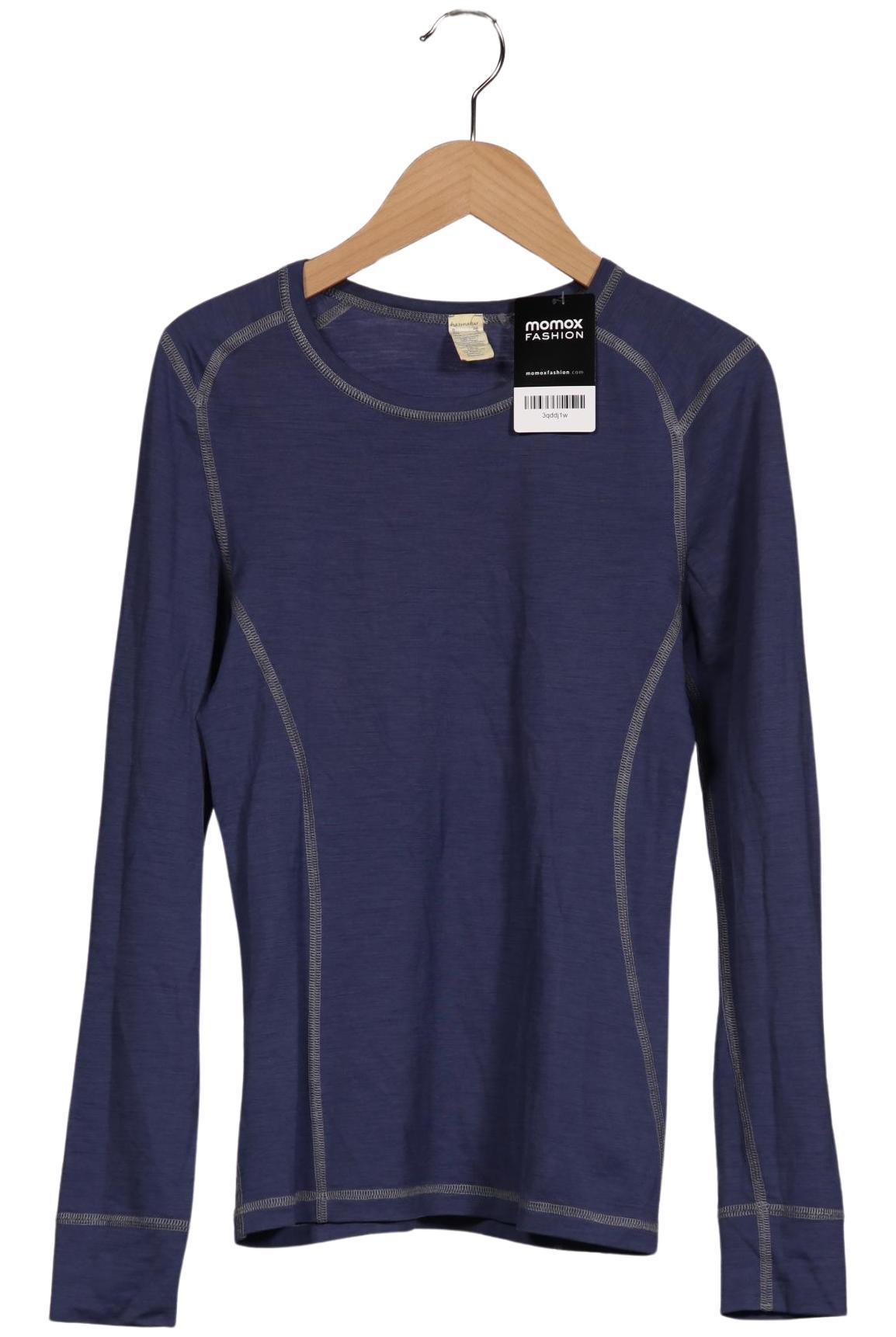 

hessnatur Damen Langarmshirt, blau, Gr. 34