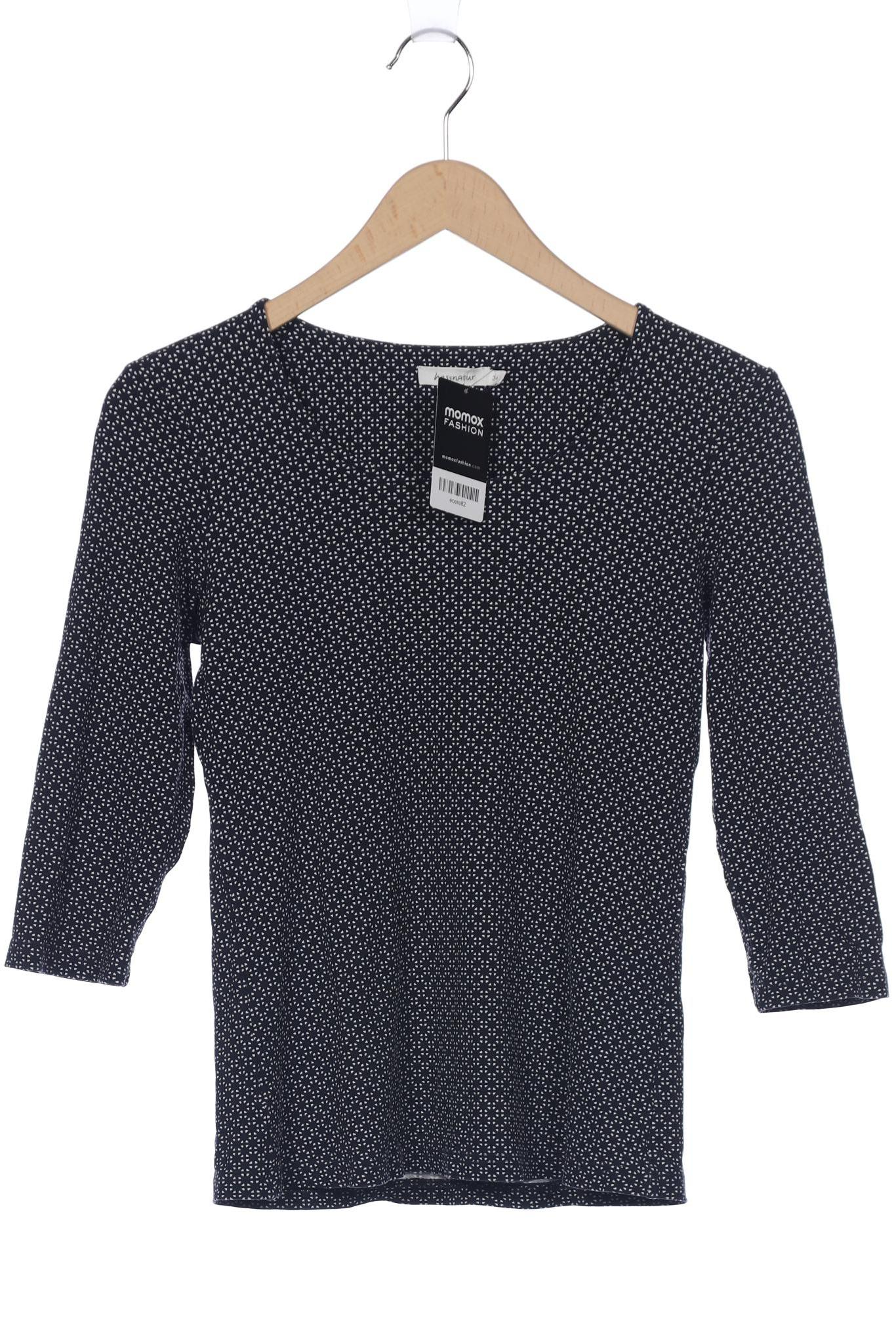 

hessnatur Damen Langarmshirt, marineblau, Gr. 34