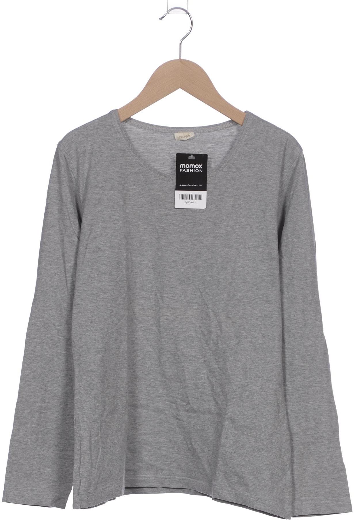 

hessnatur Damen Langarmshirt, grau, Gr. 38