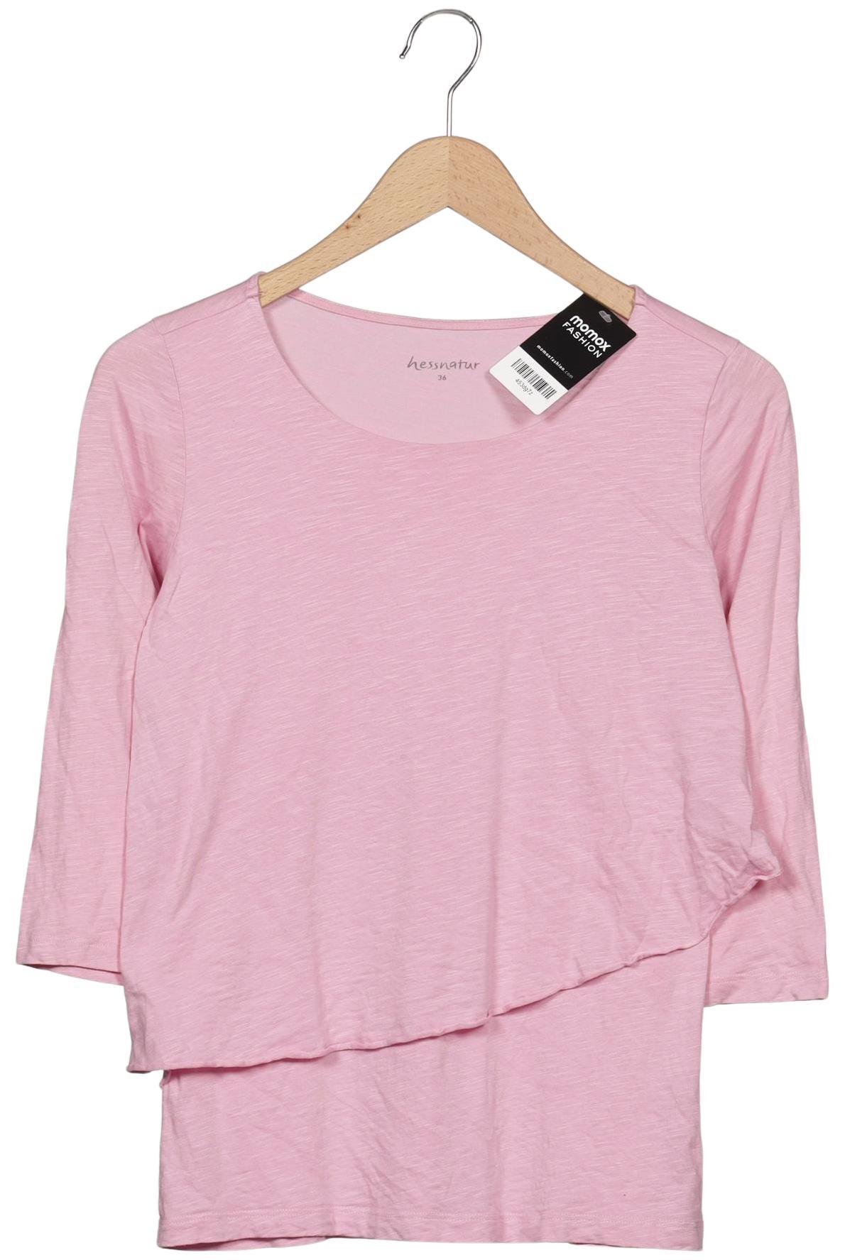 

hessnatur Damen Langarmshirt, pink, Gr. 36