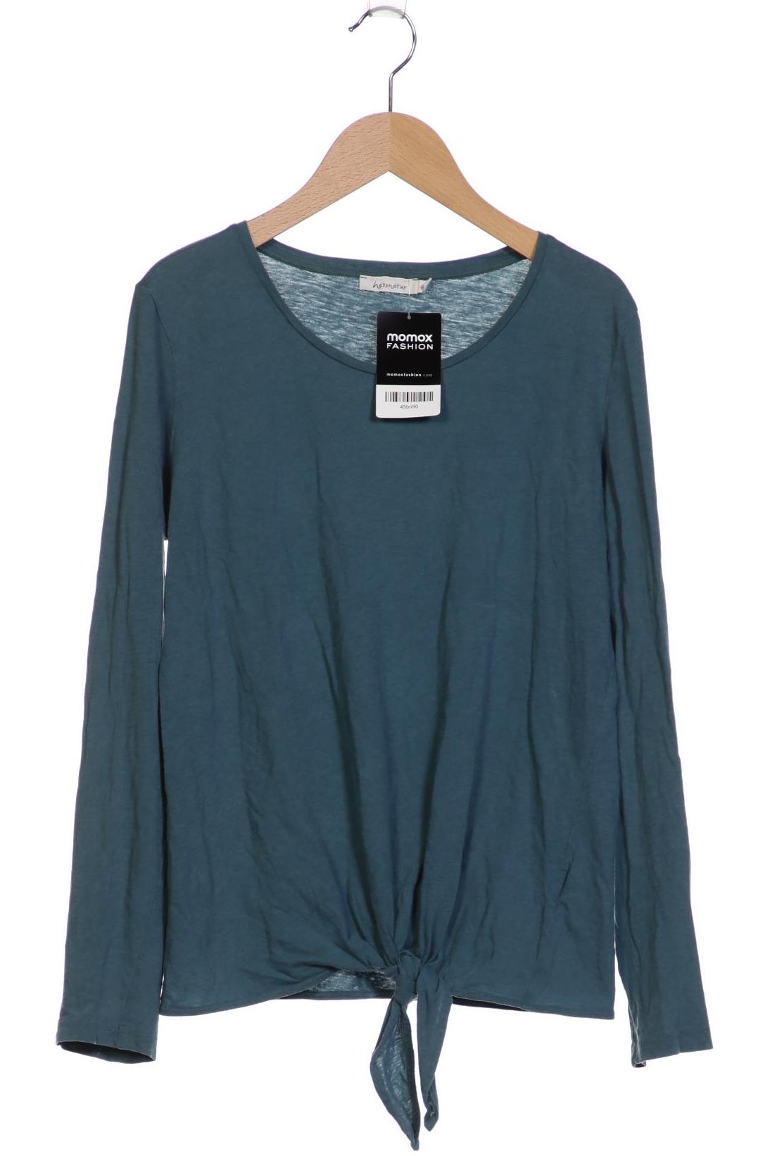 

hessnatur Damen Langarmshirt, grün, Gr. 36