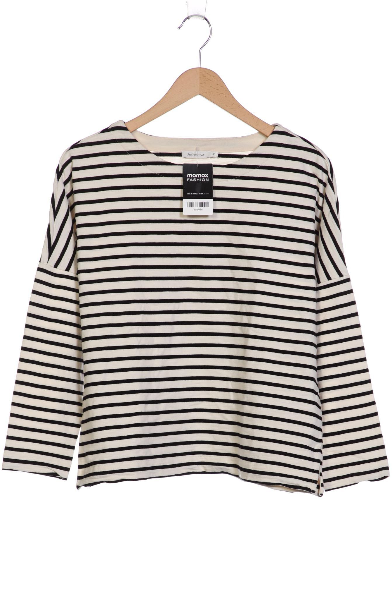 

hessnatur Damen Langarmshirt, weiß, Gr. 40