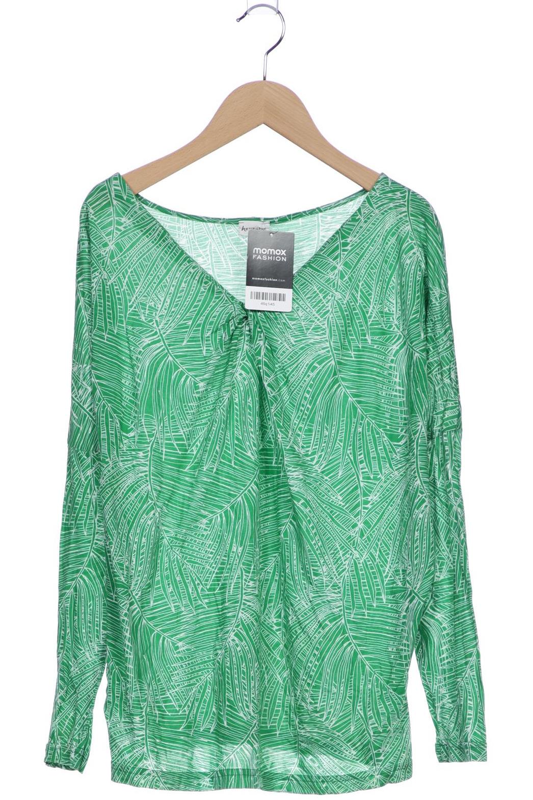 

hessnatur Damen Langarmshirt, grün, Gr. 38