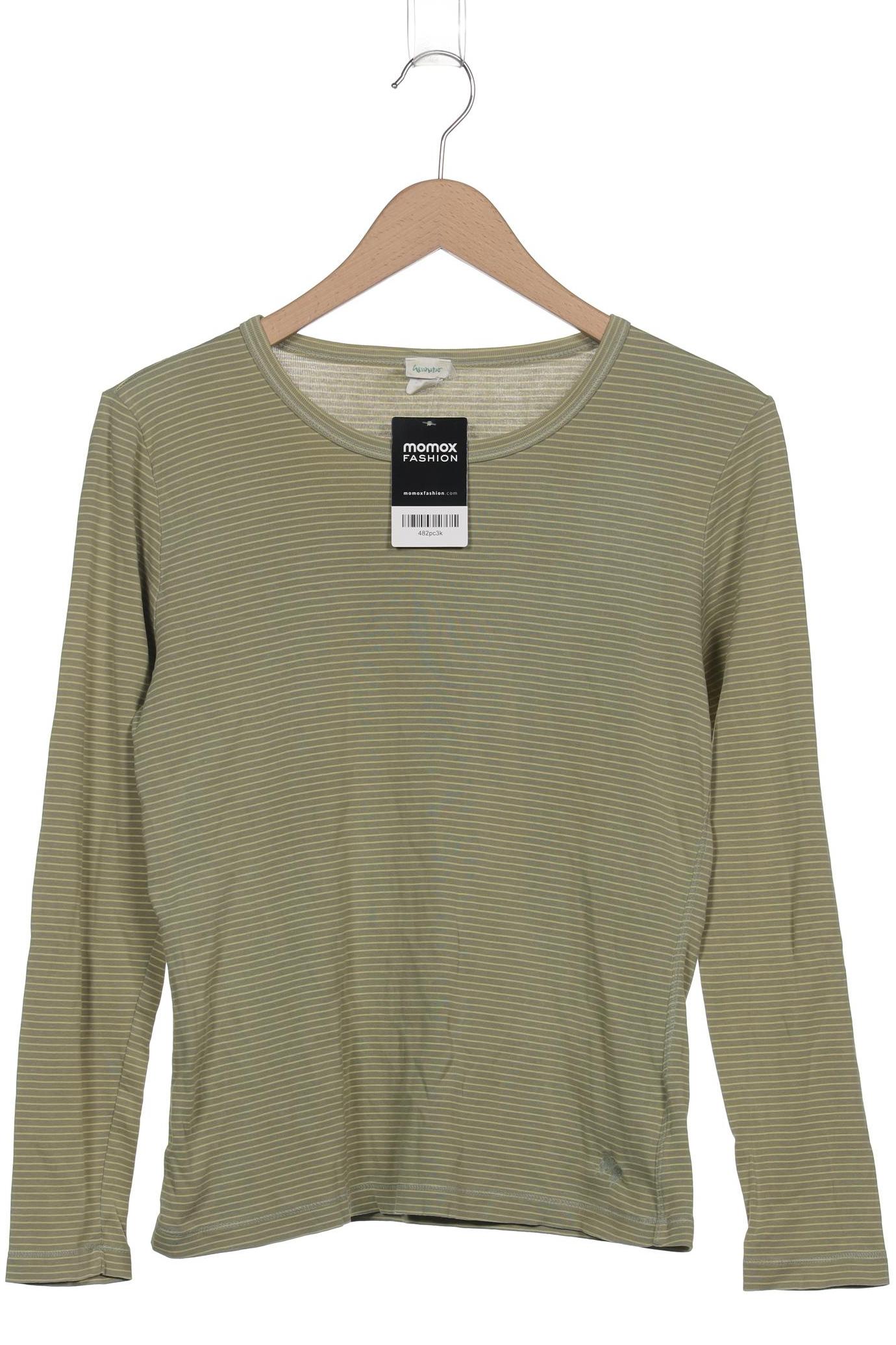 

hessnatur Damen Langarmshirt, grün, Gr. 40