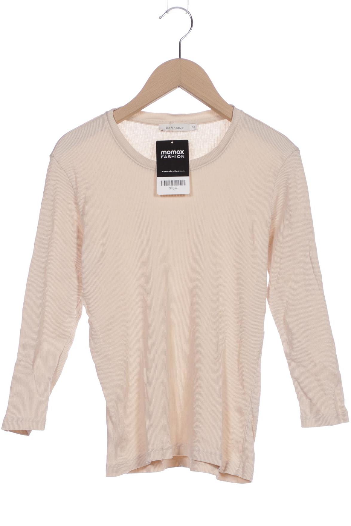 

hessnatur Damen Langarmshirt, cremeweiß, Gr. 34