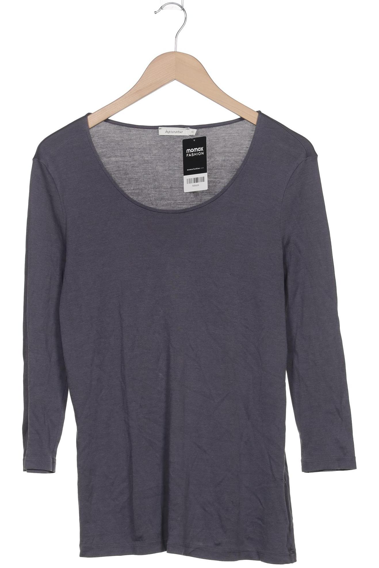 

hessnatur Damen Langarmshirt, grau, Gr. 44