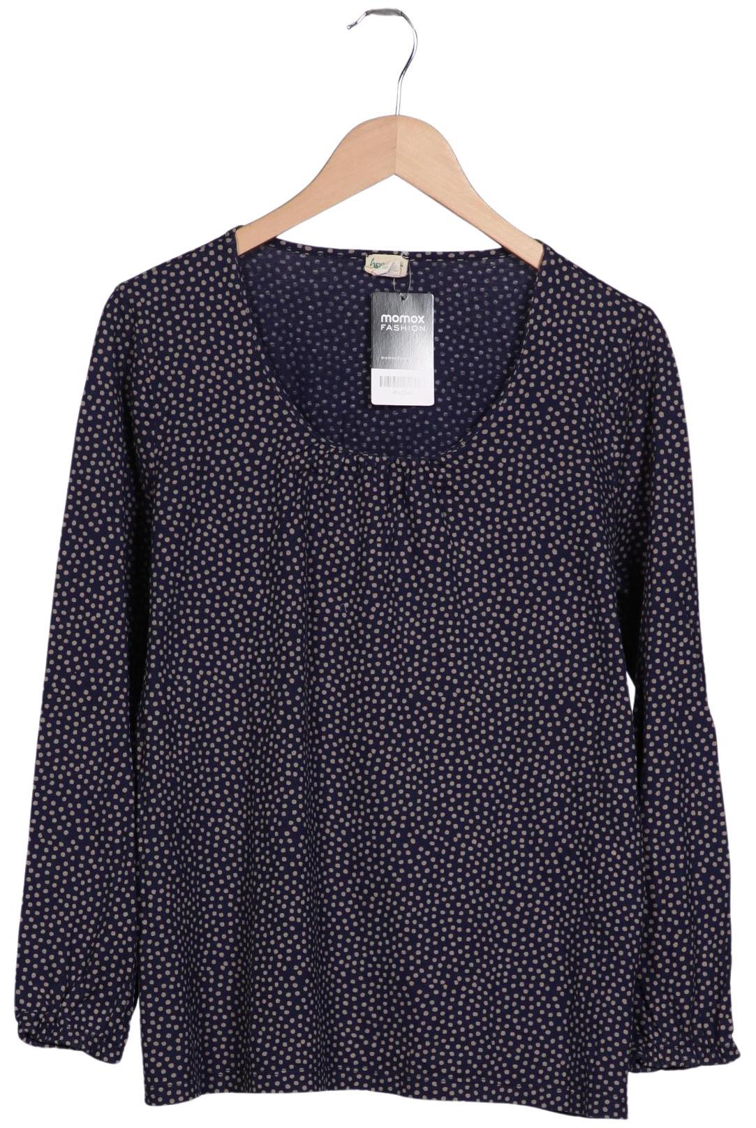 

hessnatur Damen Langarmshirt, marineblau, Gr. 44