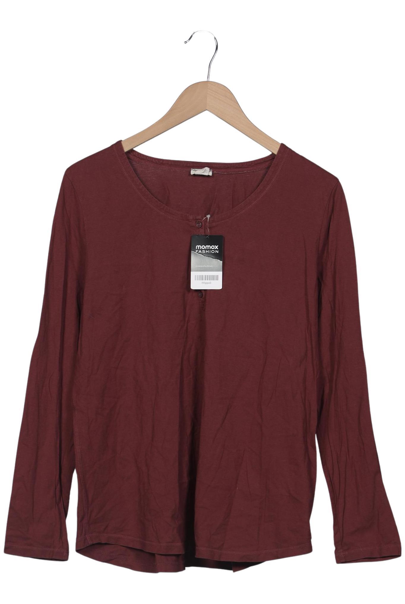 

hessnatur Damen Langarmshirt, bordeaux, Gr. 44