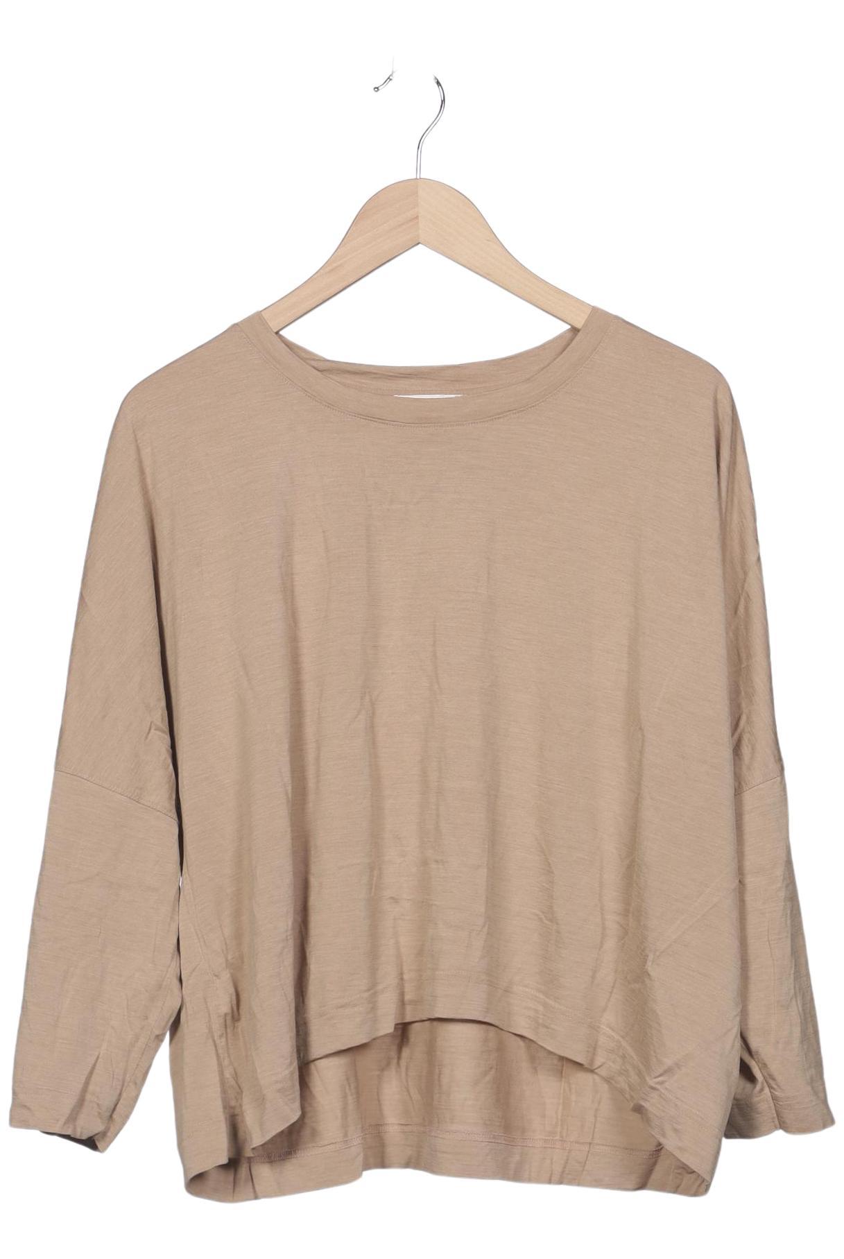 

hessnatur Damen Langarmshirt, beige, Gr. 48