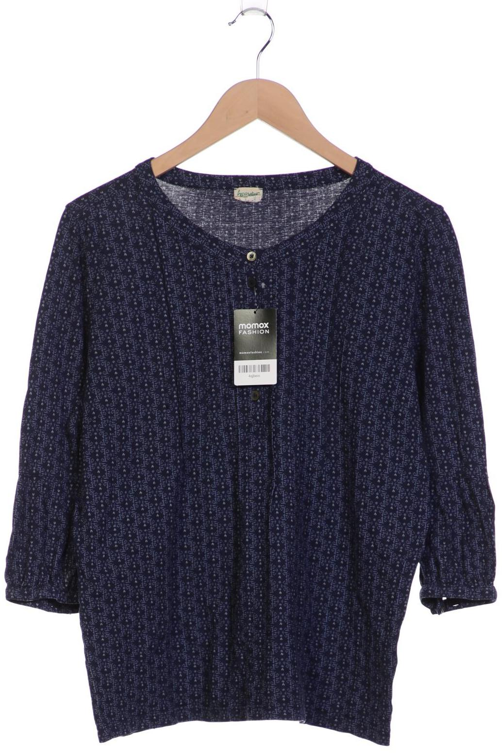 

hessnatur Damen Langarmshirt, marineblau, Gr. 42