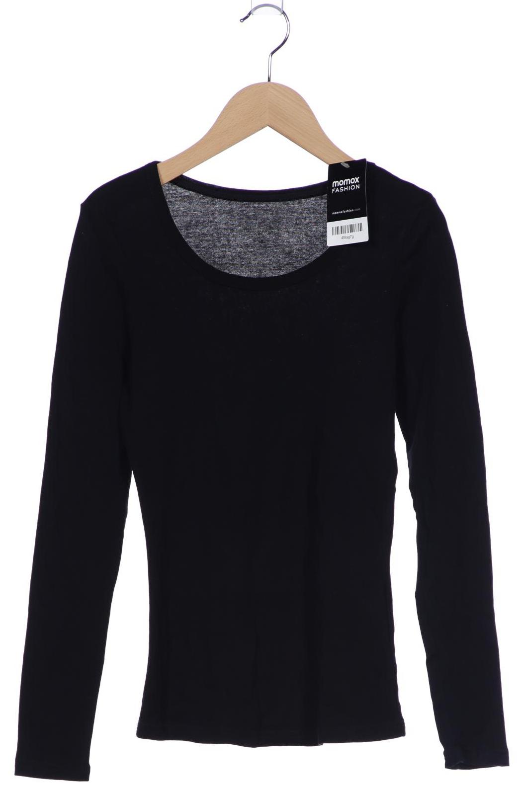 

hessnatur Damen Langarmshirt, schwarz, Gr. 34