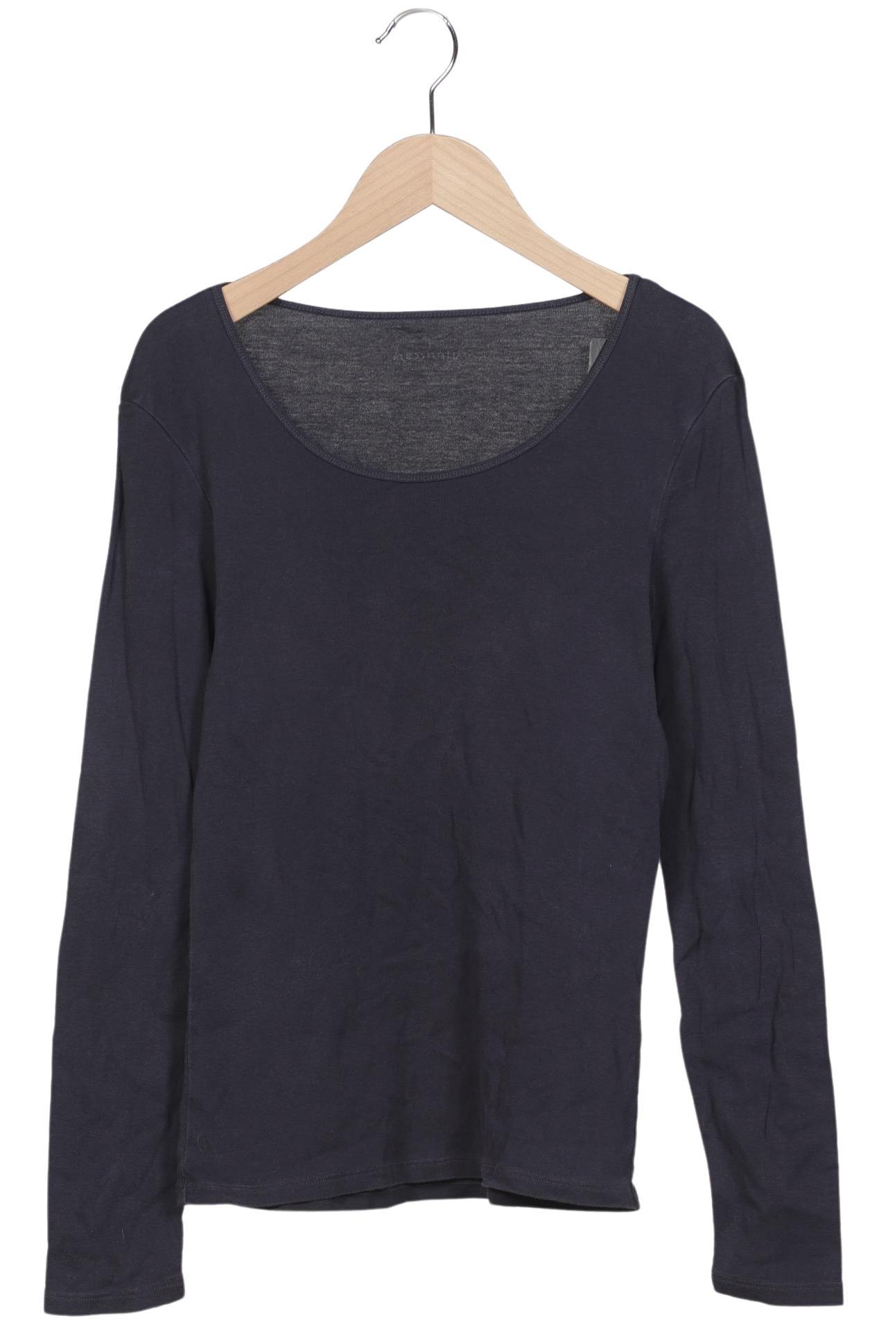 

hessnatur Damen Langarmshirt, marineblau, Gr. 38