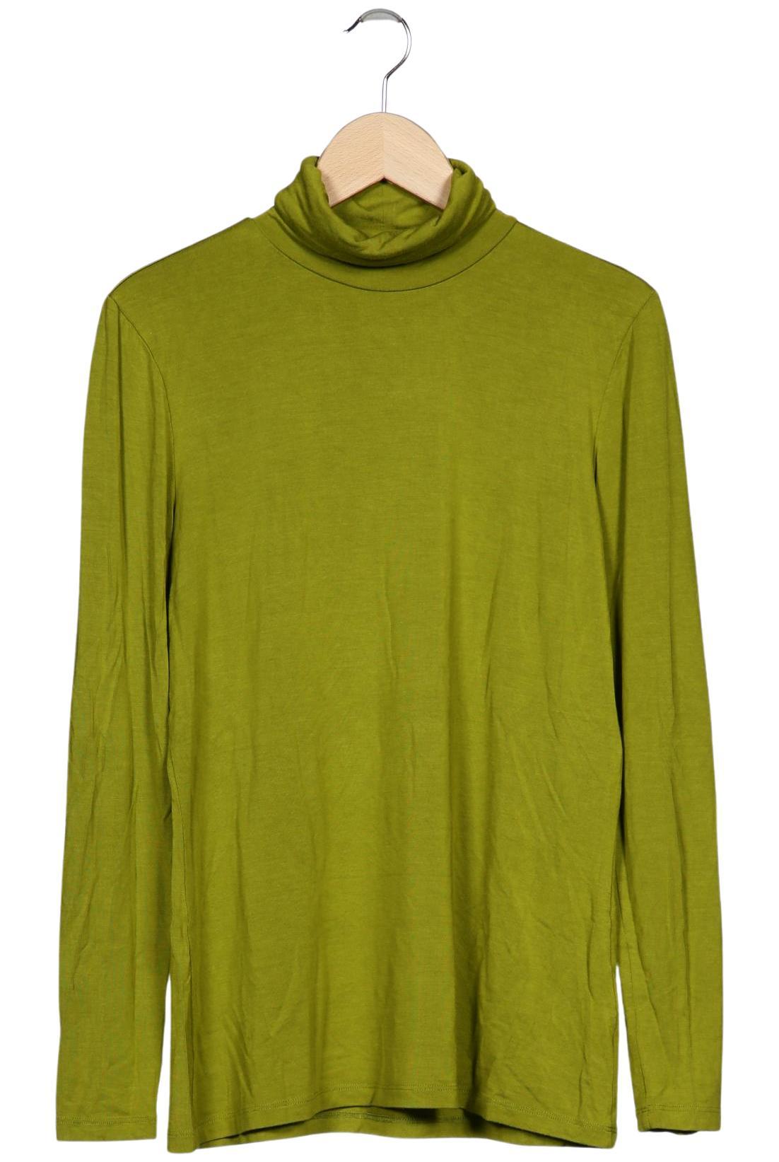 

hessnatur Damen Langarmshirt, grün, Gr. 44