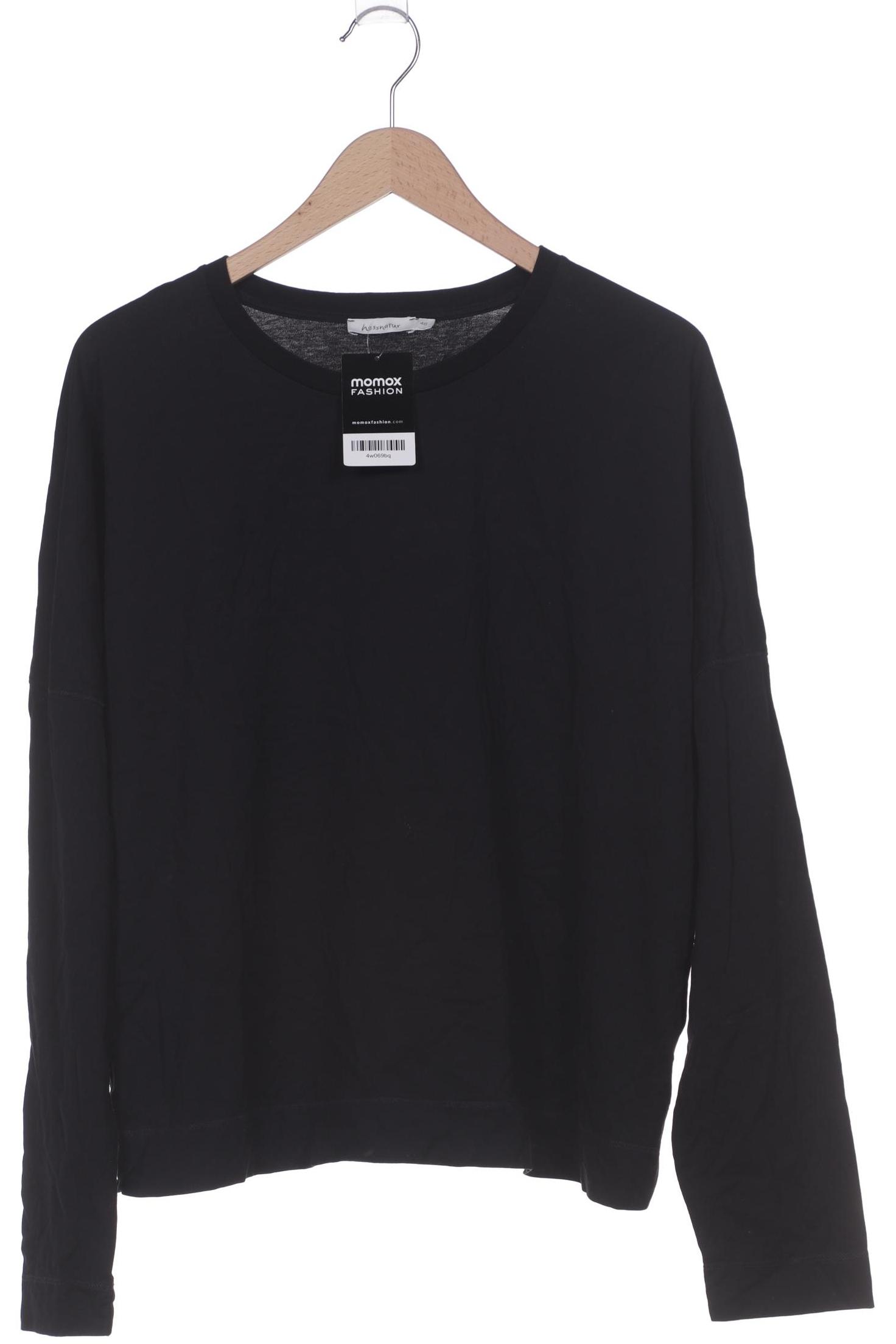

hessnatur Damen Langarmshirt, schwarz, Gr. 48