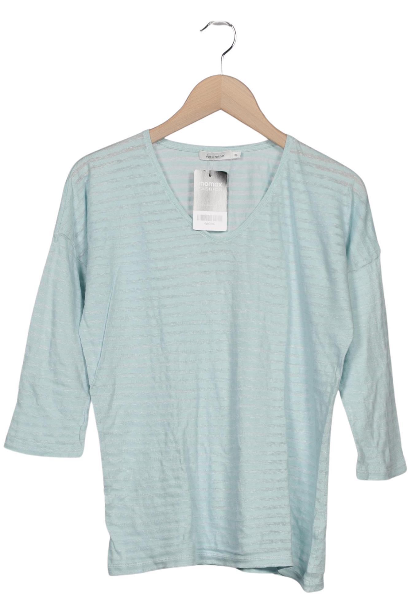 

hessnatur Damen Langarmshirt, hellblau, Gr. 36