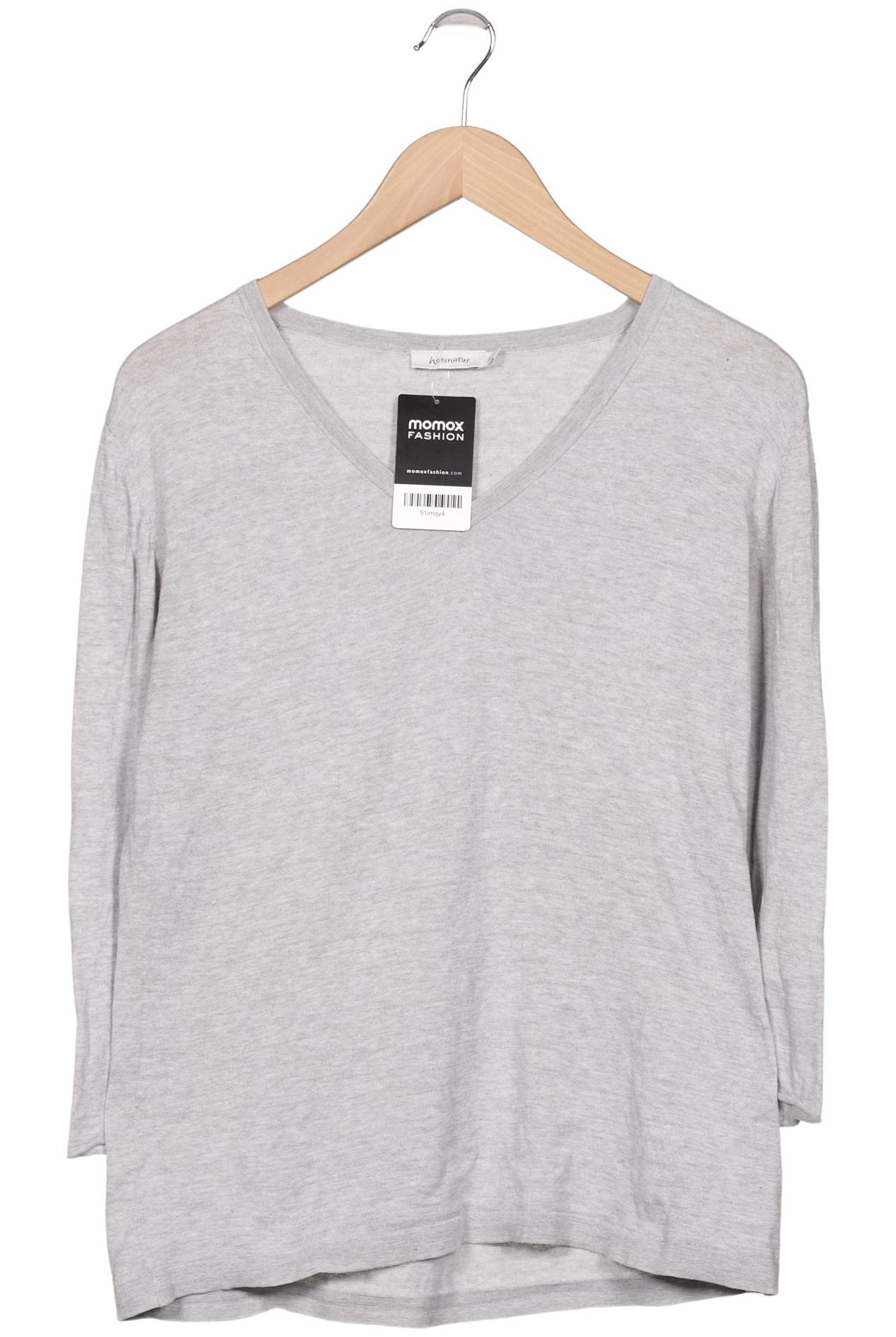 

hessnatur Damen Langarmshirt, grau, Gr. 42