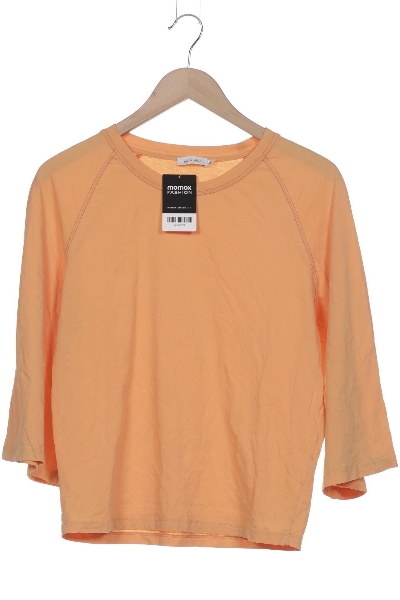 

hessnatur Damen Langarmshirt, orange, Gr. 36