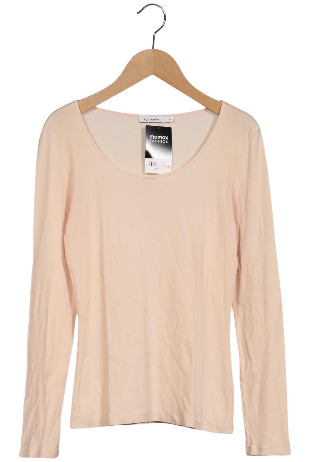 

hessnatur Damen Langarmshirt, cremeweiß, Gr. 34