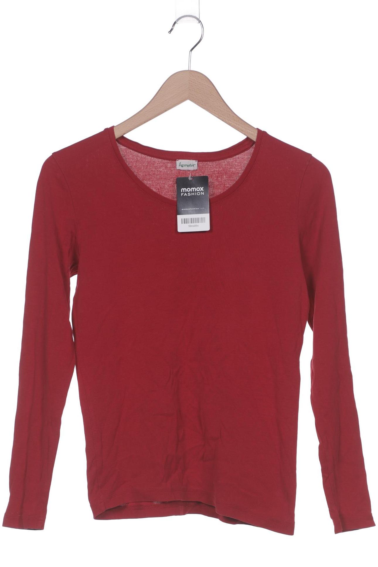 

hessnatur Damen Langarmshirt, rot, Gr. 36