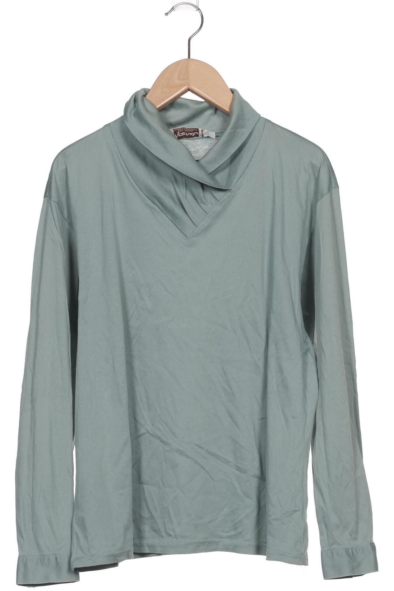 

hessnatur Damen Langarmshirt, türkis, Gr. 36