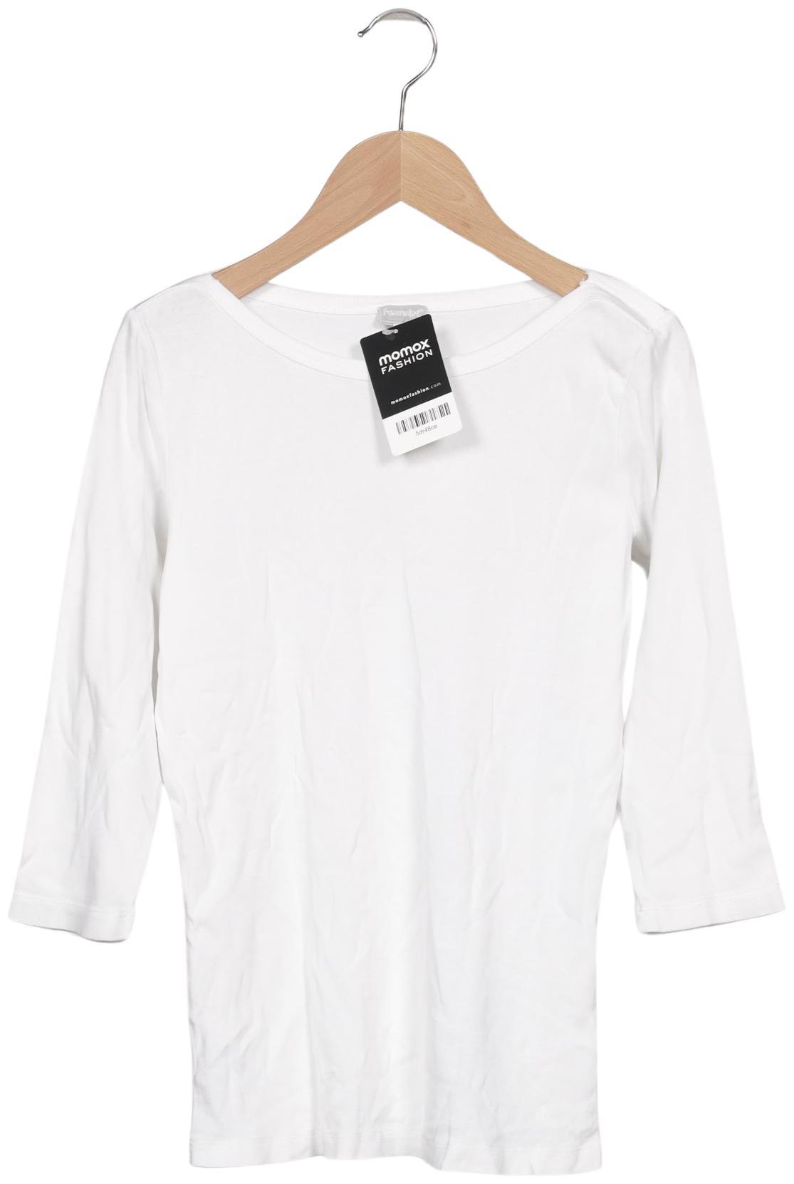 

hessnatur Damen Langarmshirt, weiß, Gr. 34