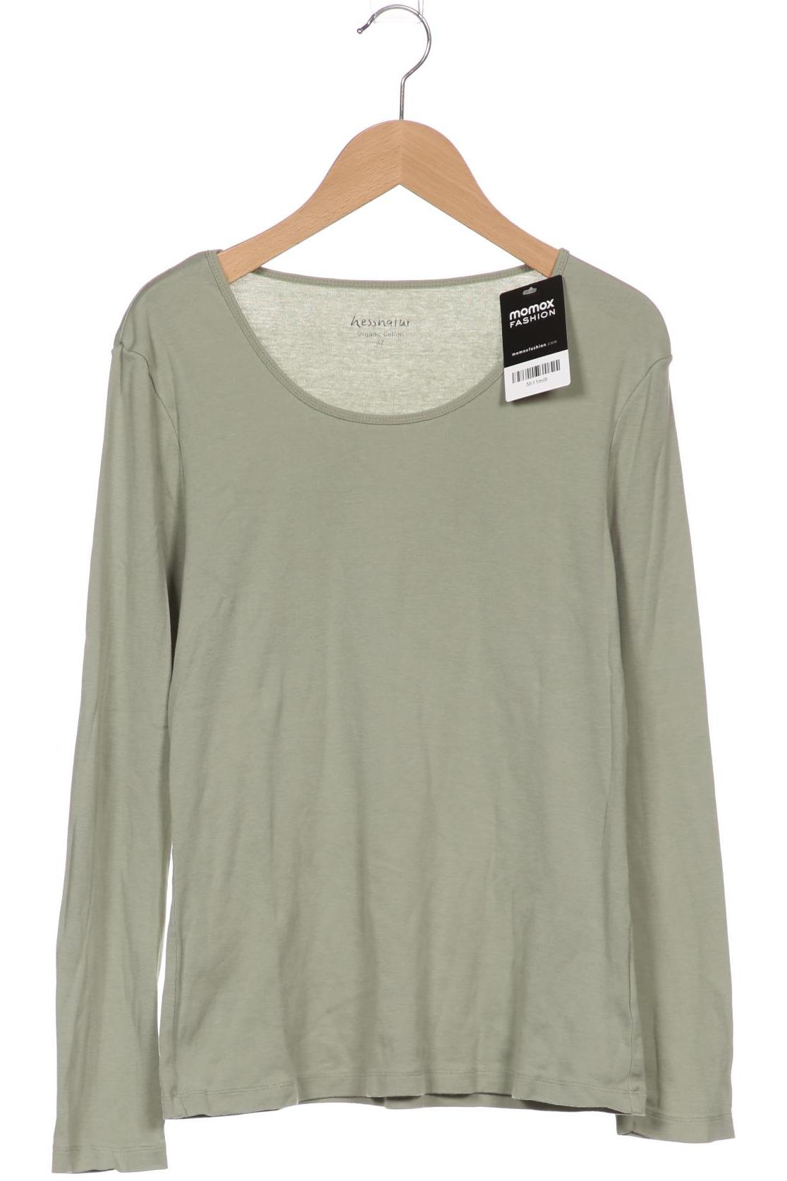

hessnatur Damen Langarmshirt, grün, Gr. 42