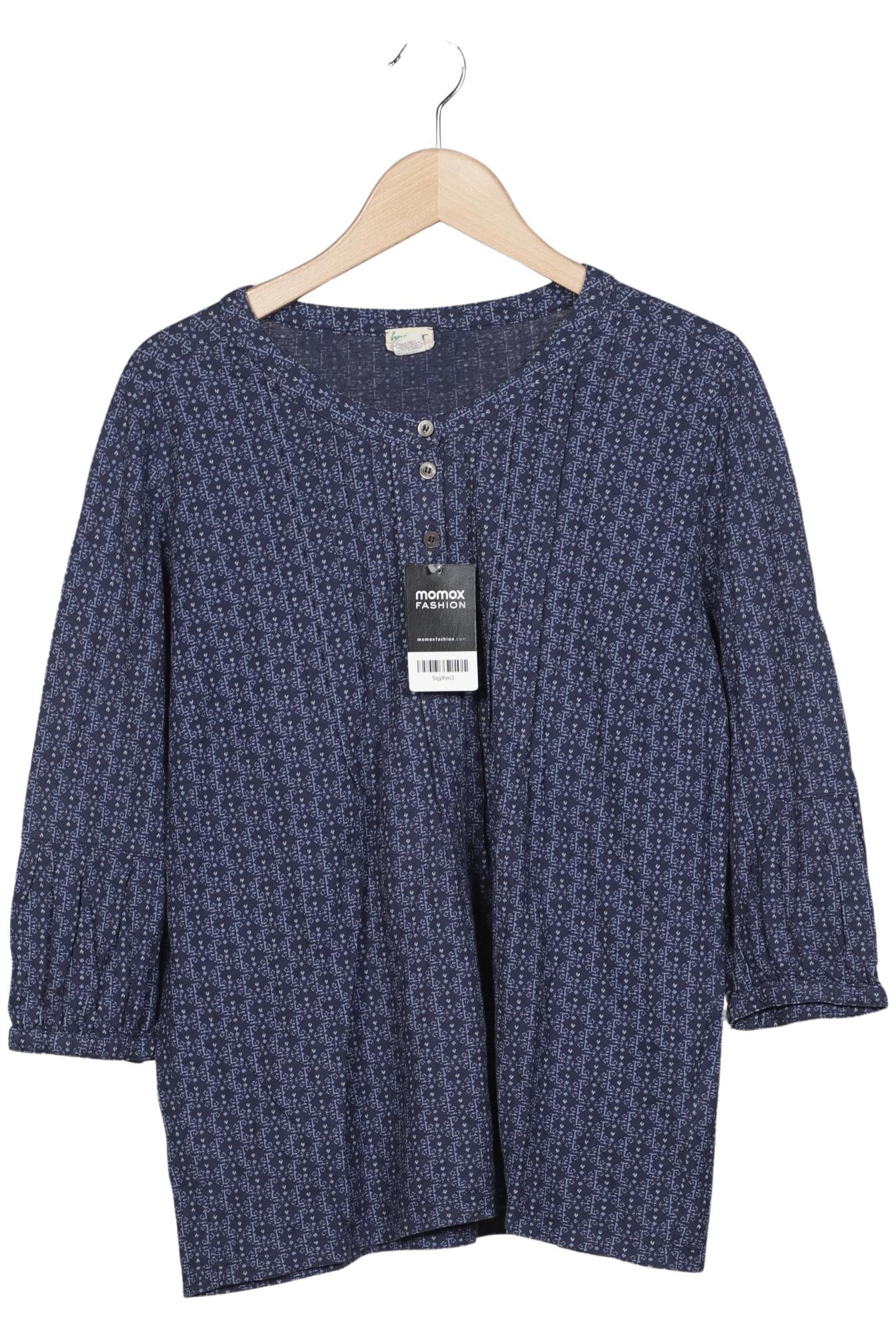 

hessnatur Damen Langarmshirt, marineblau, Gr. 44