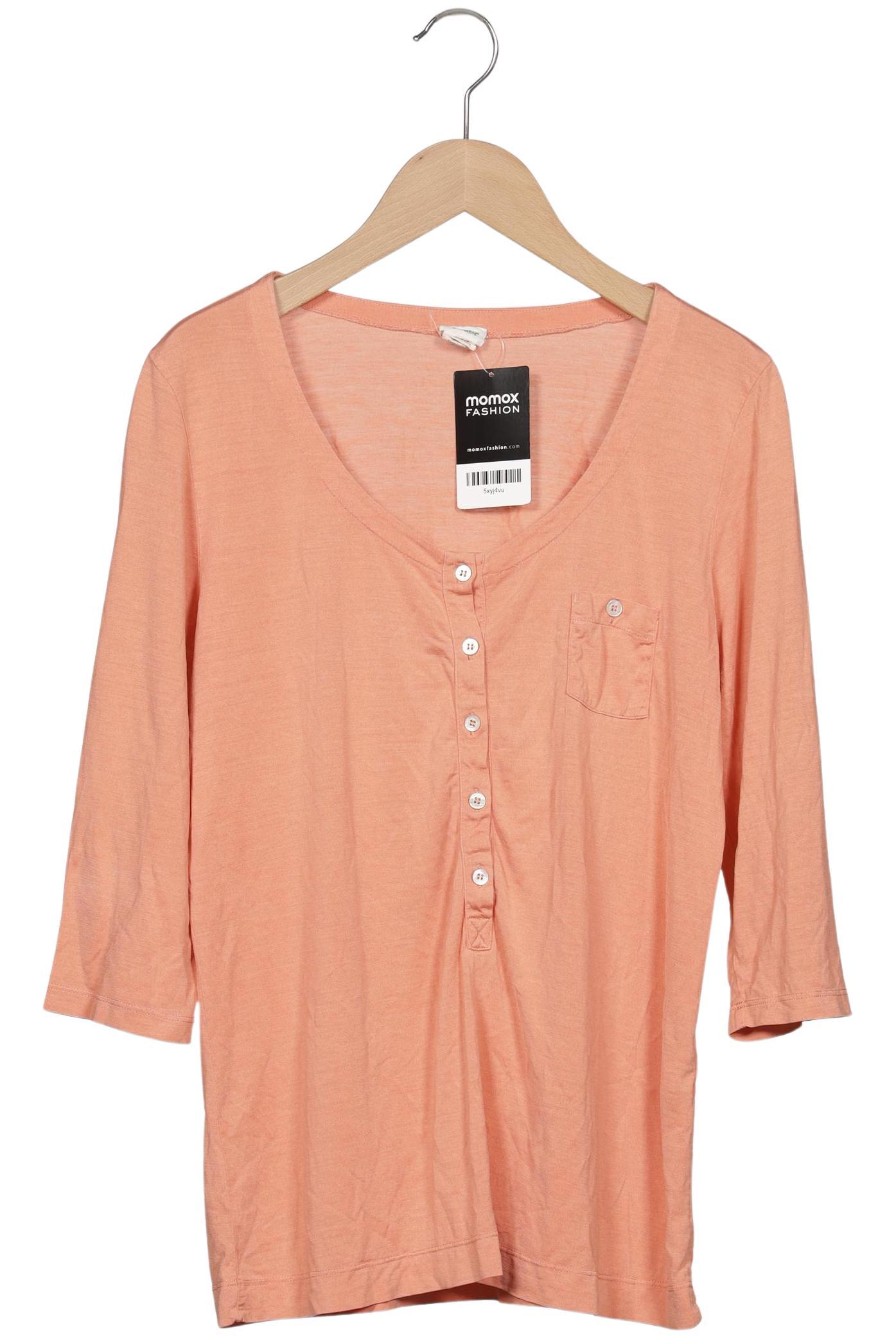

hessnatur Damen Langarmshirt, orange, Gr. 40