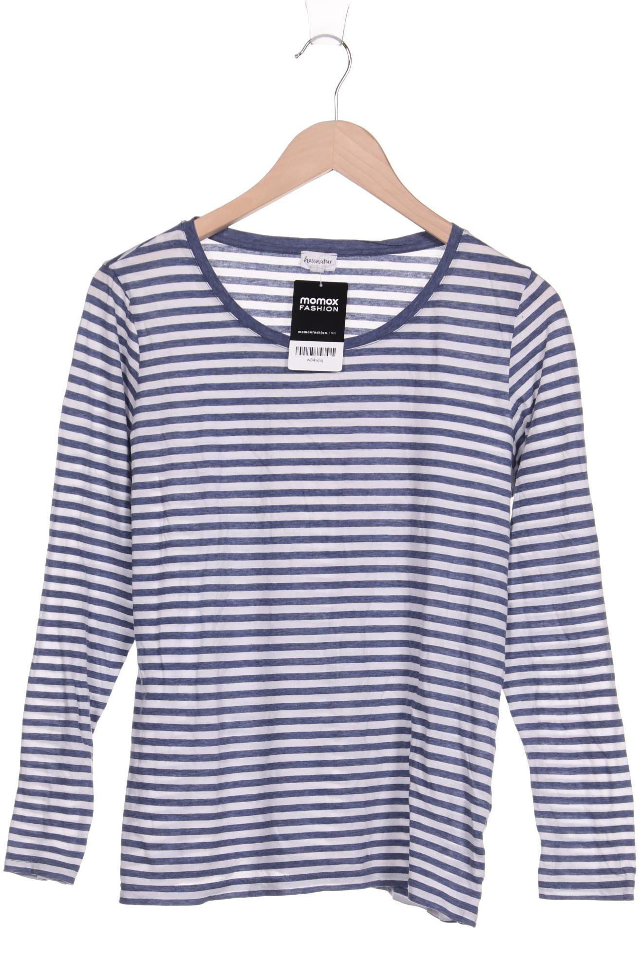 

hessnatur Damen Langarmshirt, blau, Gr. 42