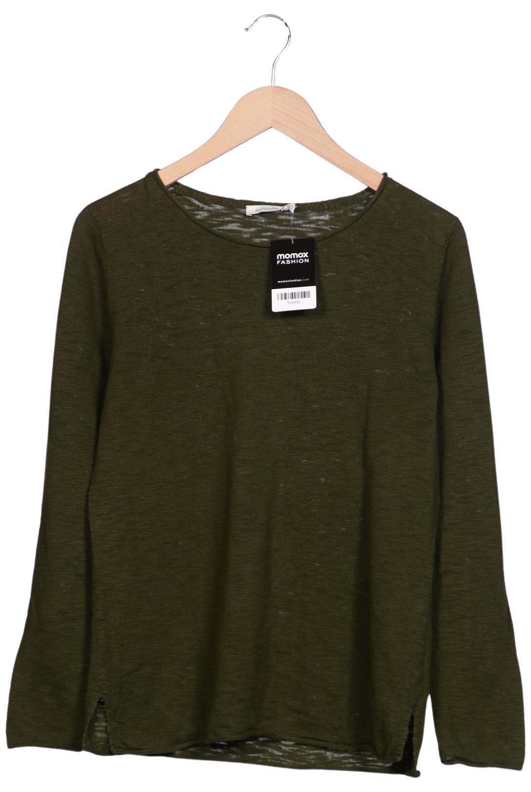 

hessnatur Damen Langarmshirt, grün, Gr. 40