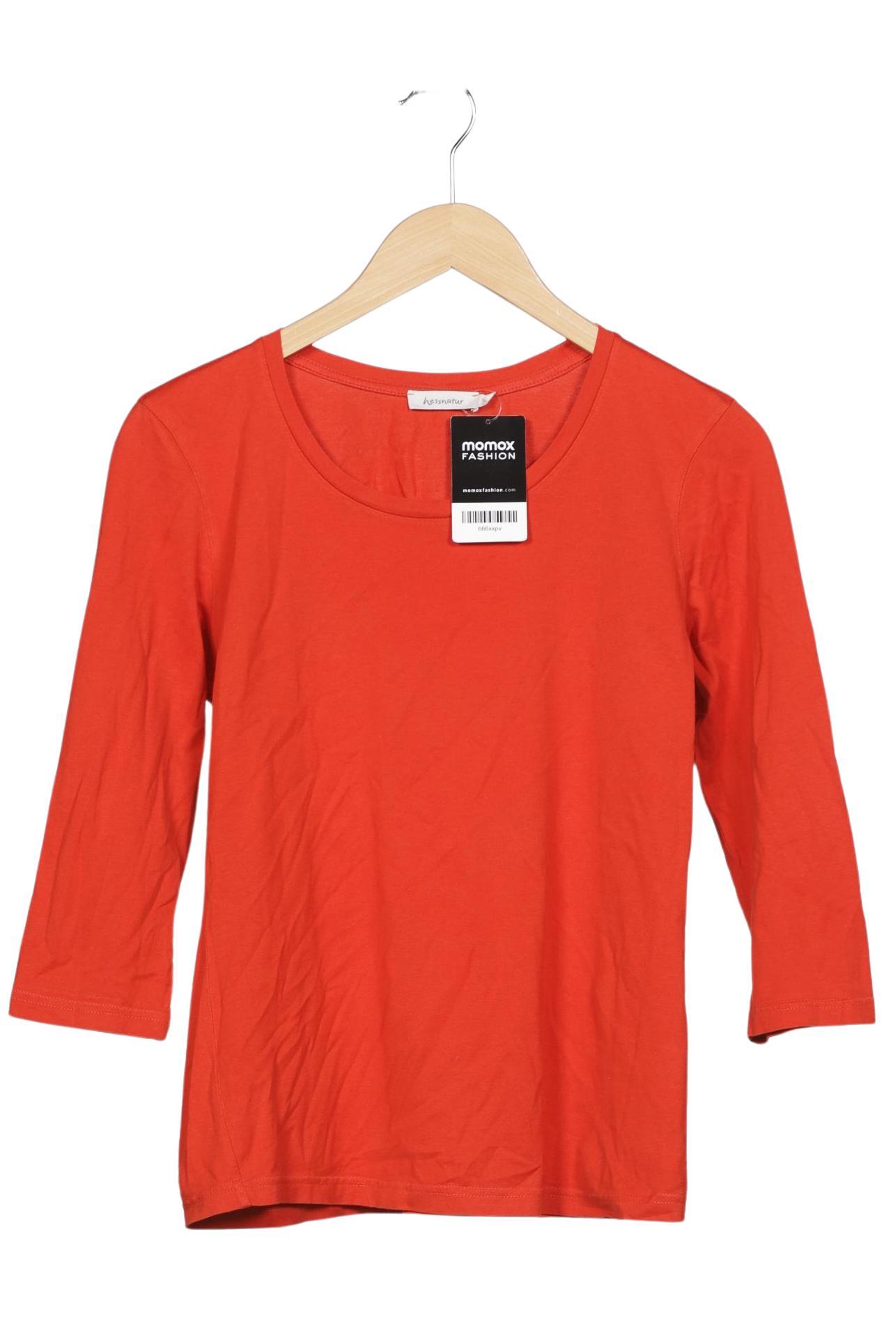 

hessnatur Damen Langarmshirt, rot, Gr. 36
