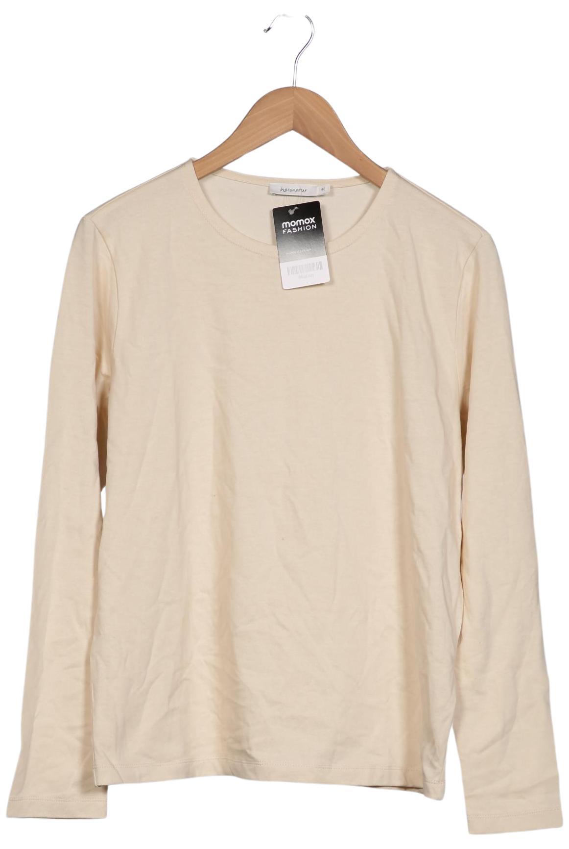 

hessnatur Damen Langarmshirt, beige, Gr. 40