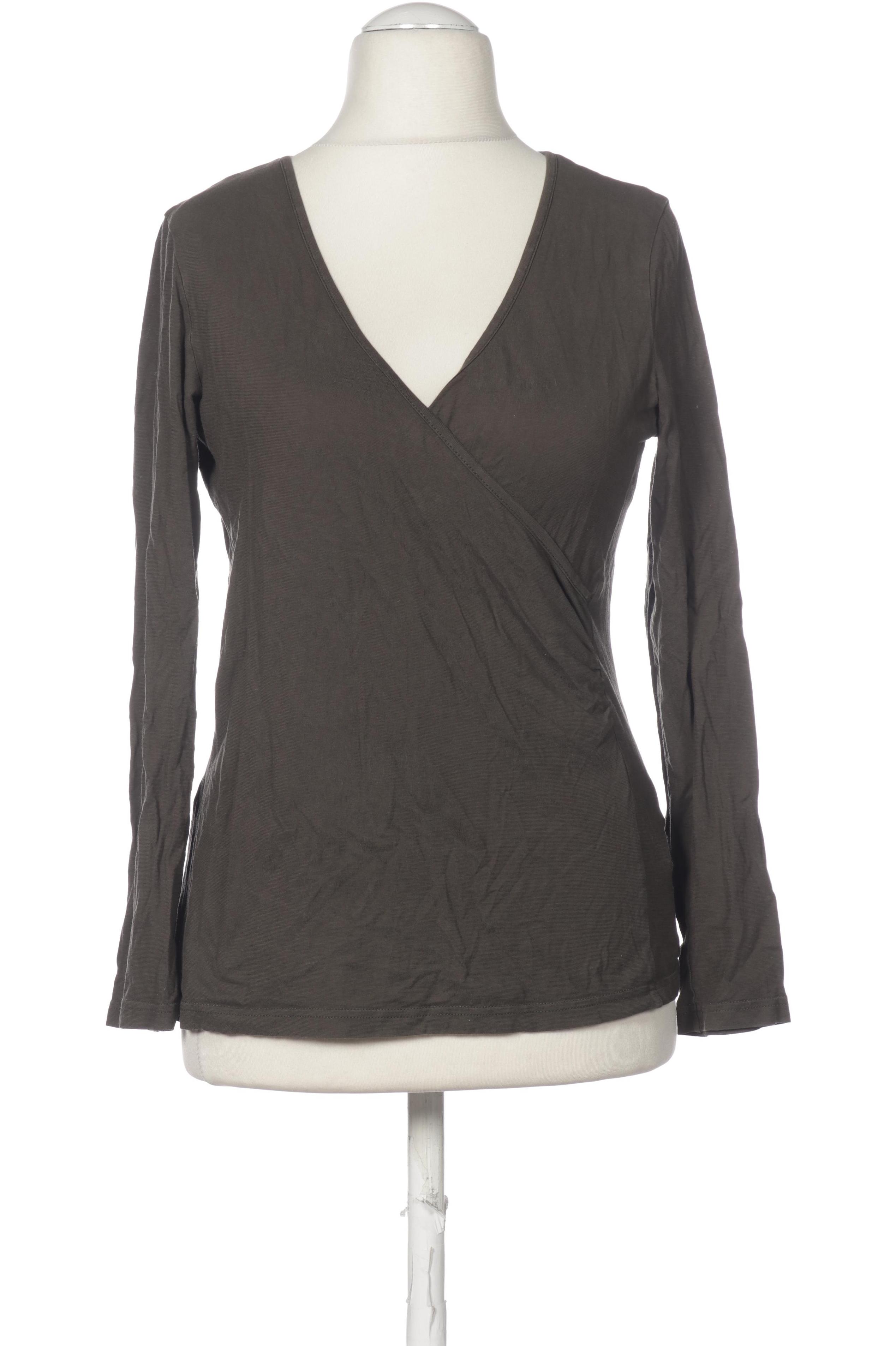 

hessnatur Damen Langarmshirt, grün, Gr. 38