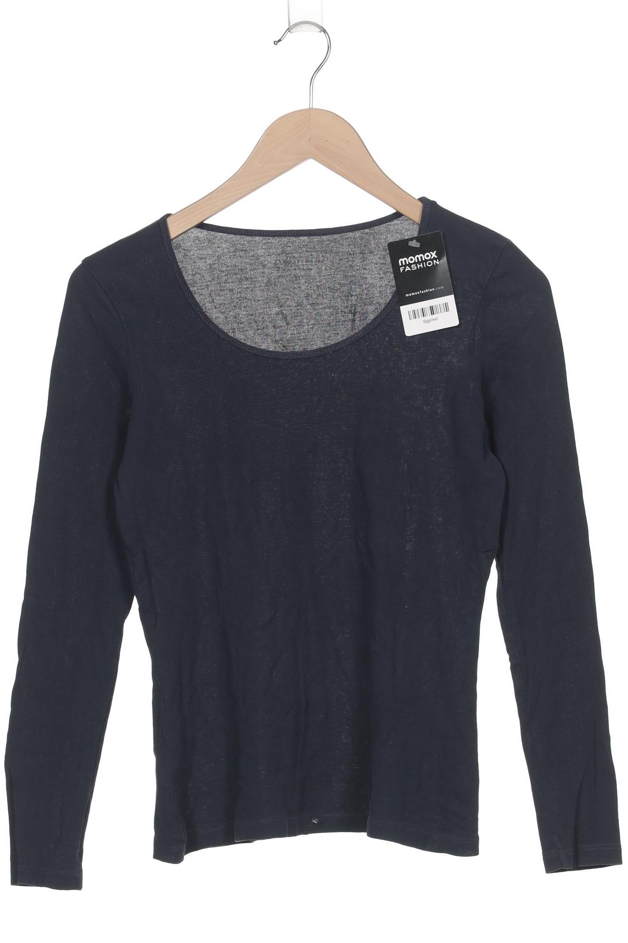 

hessnatur Damen Langarmshirt, marineblau, Gr. 36