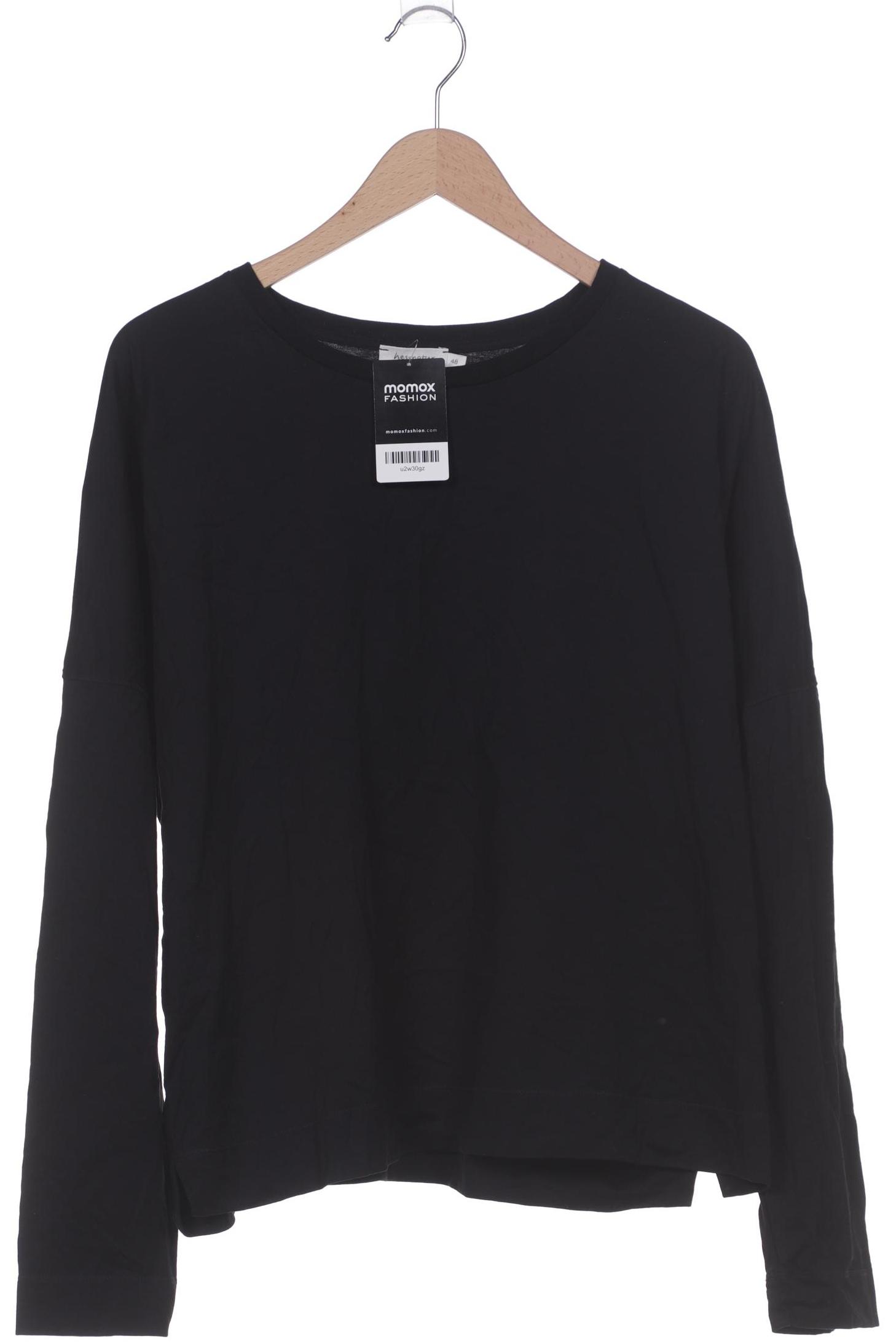 

hessnatur Damen Langarmshirt, schwarz, Gr. 48