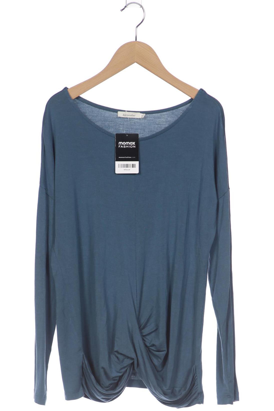 

hessnatur Damen Langarmshirt, türkis, Gr. 38