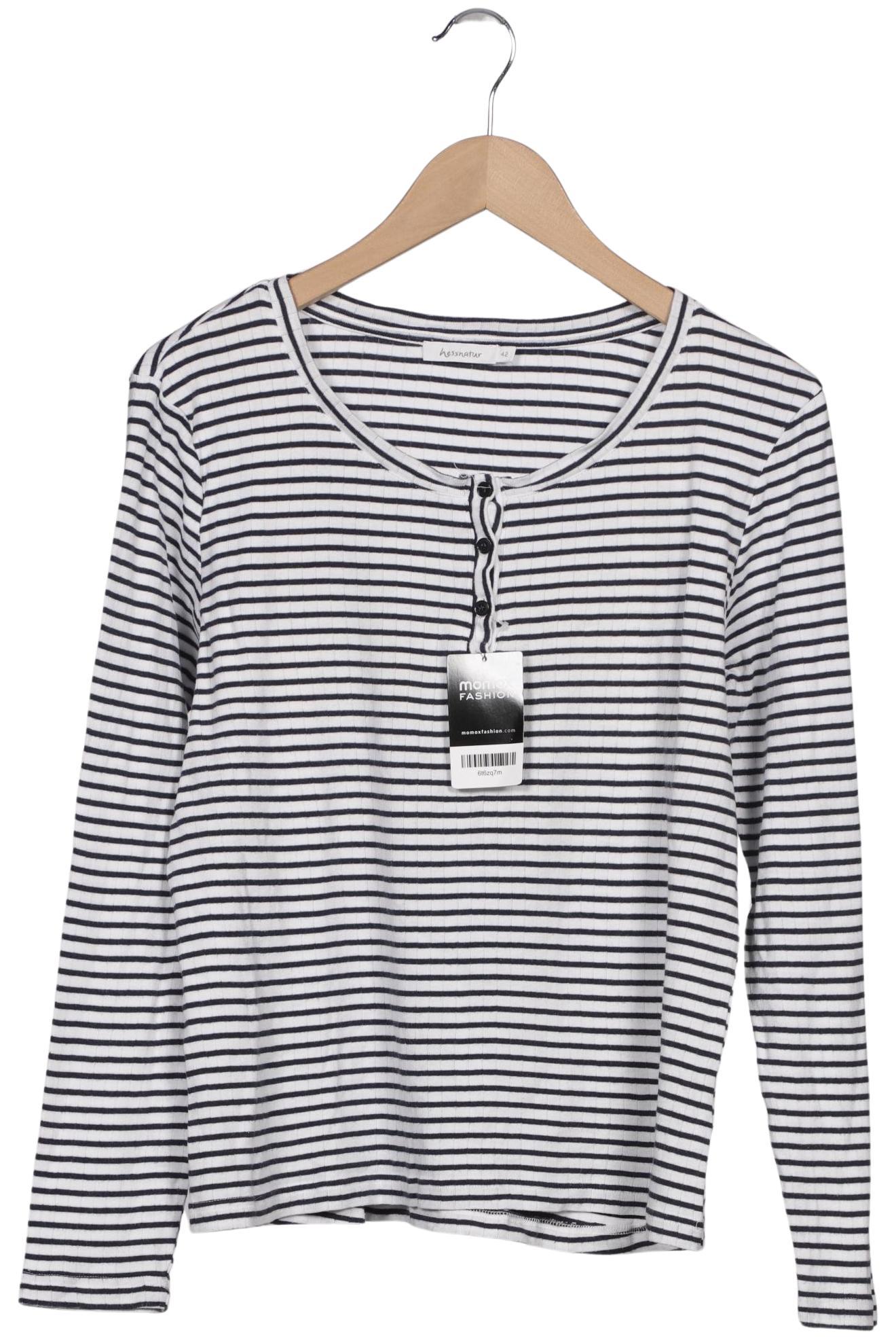 

hessnatur Damen Langarmshirt, mehrfarbig, Gr. 42