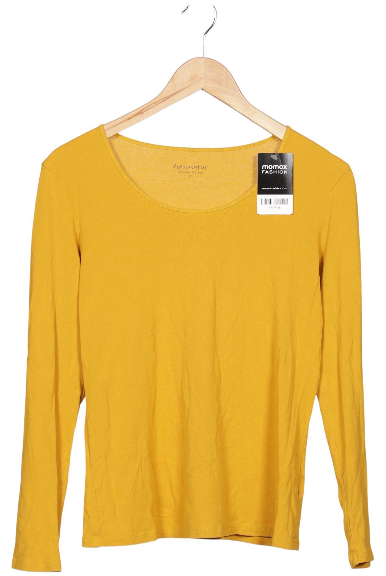 

hessnatur Damen Langarmshirt, gelb, Gr. 42